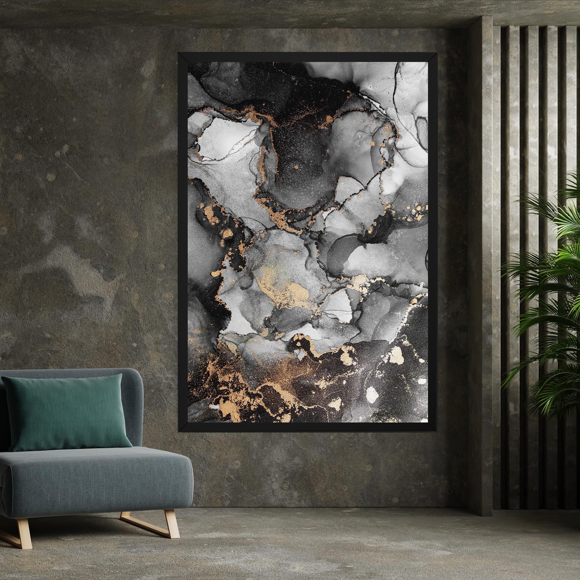 Grey Gold Marble mockup 7