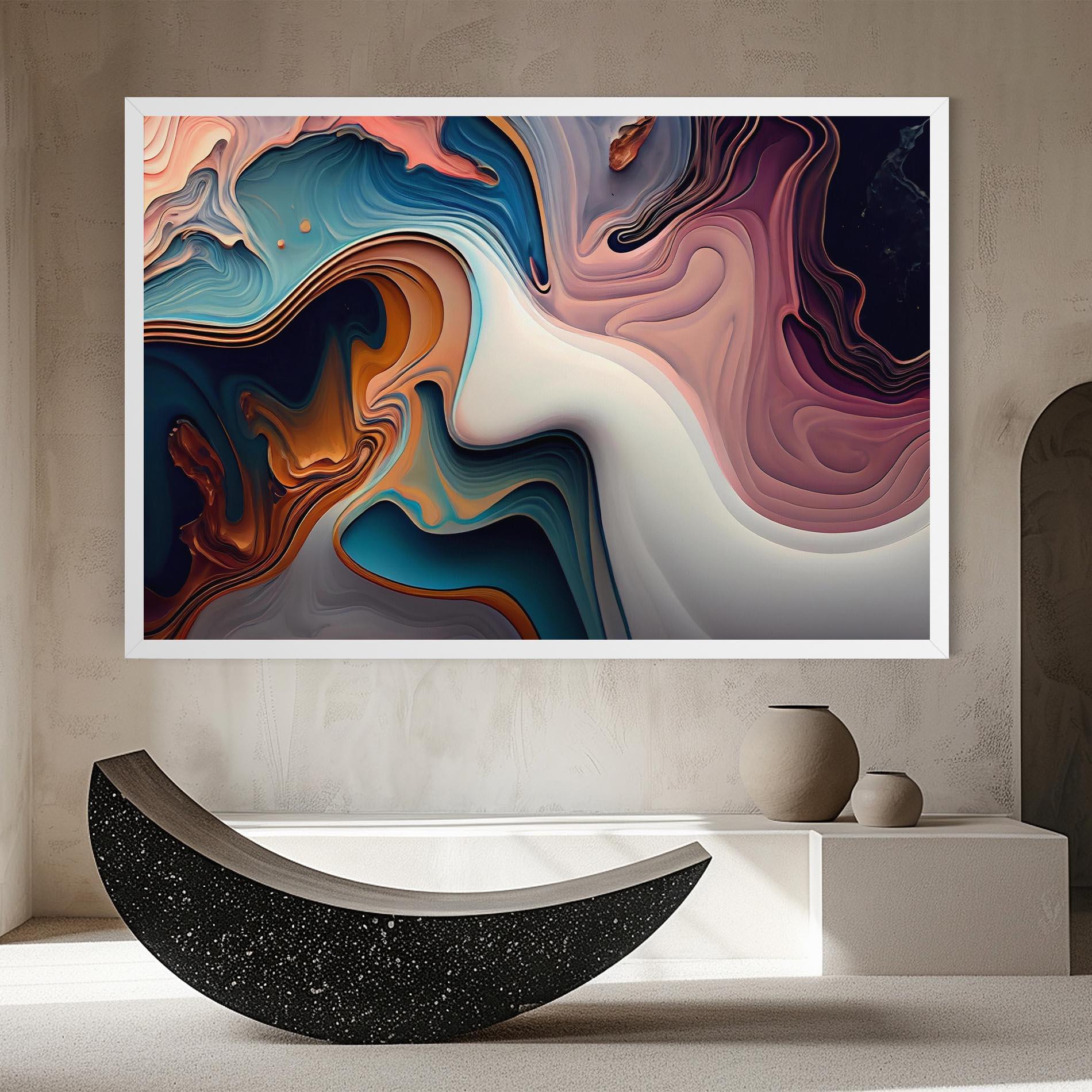 Картина на платно Mixed Colors Marble mockup 8