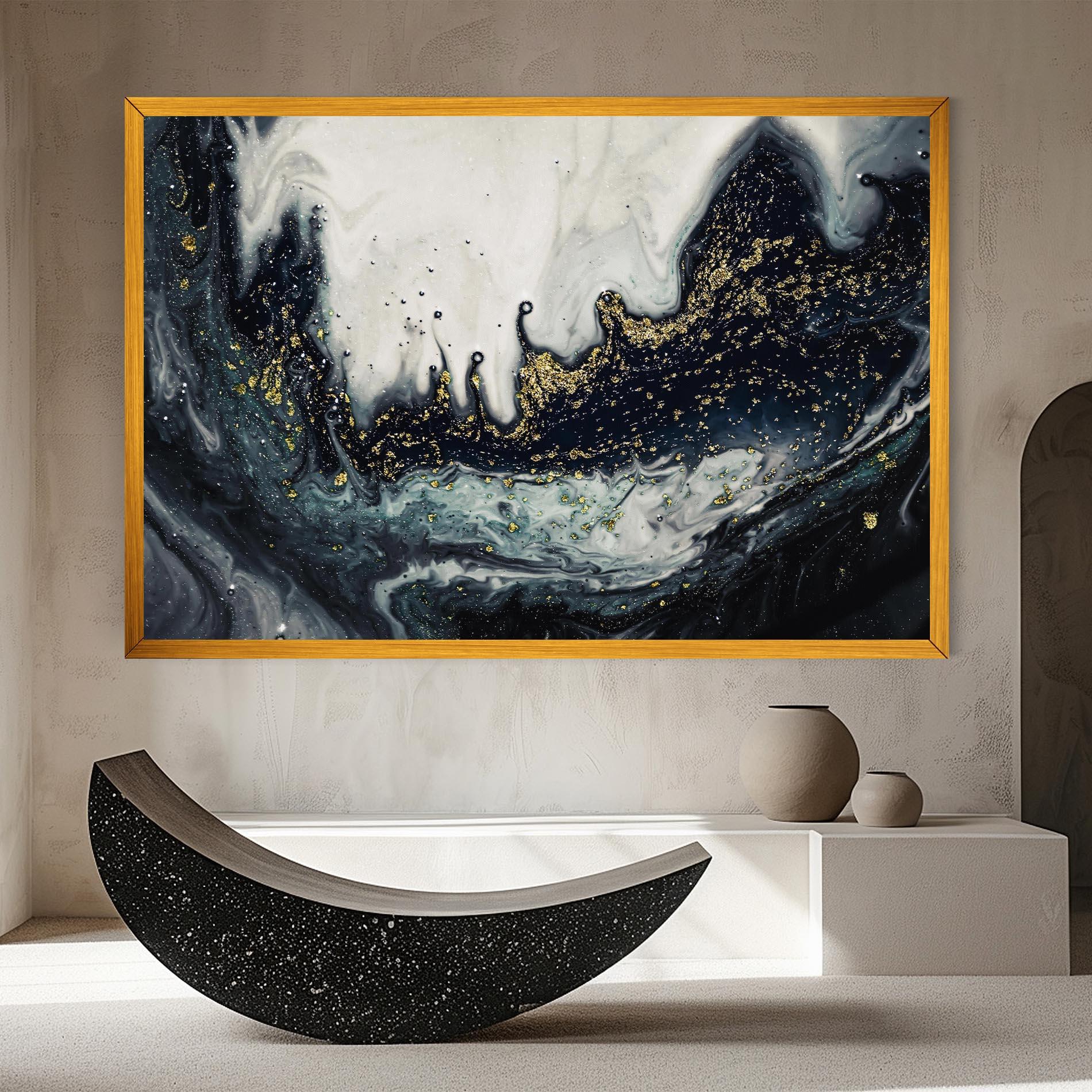 Картина на платно Abstract Black mockup 8