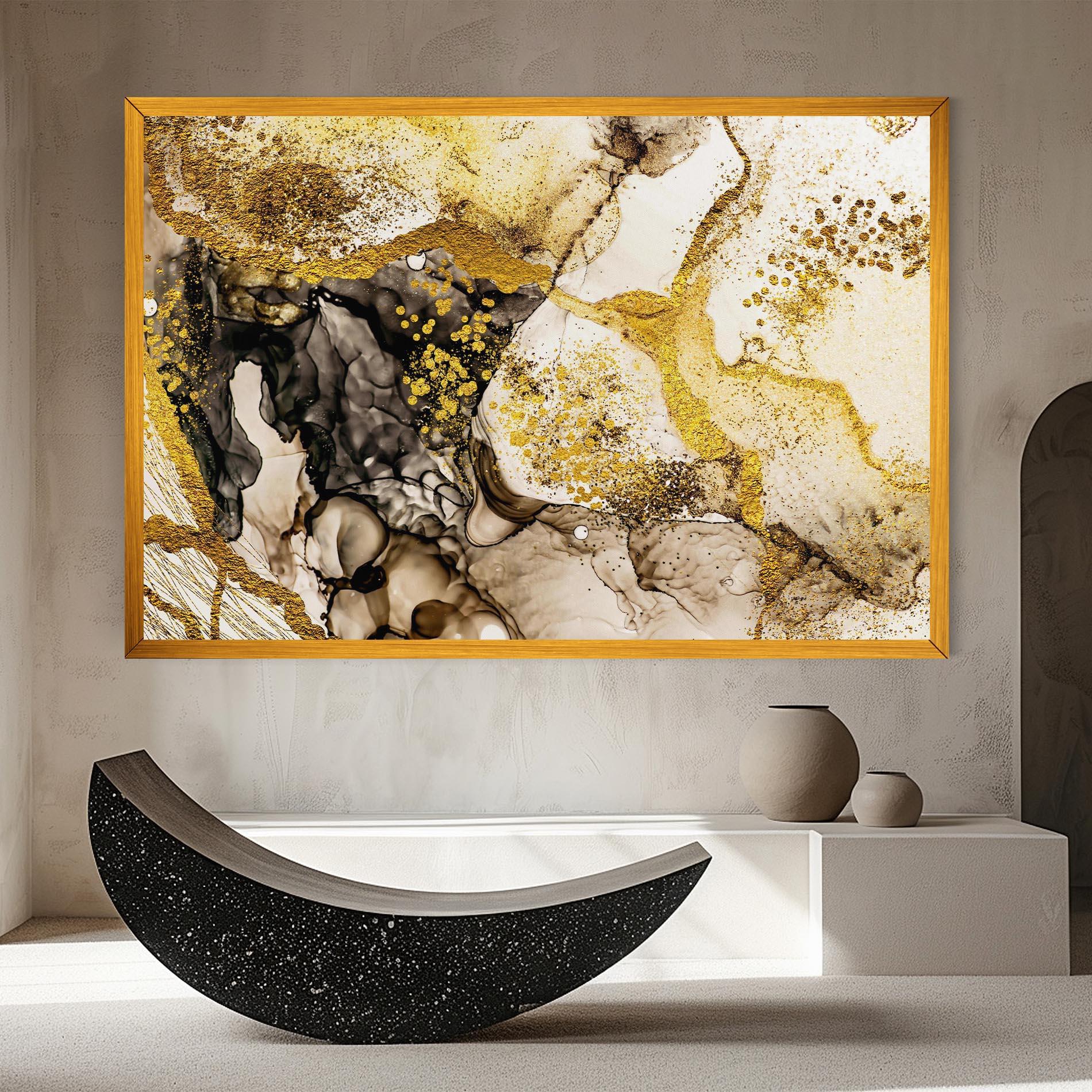 Картина на платно Golden Sand mockup 8