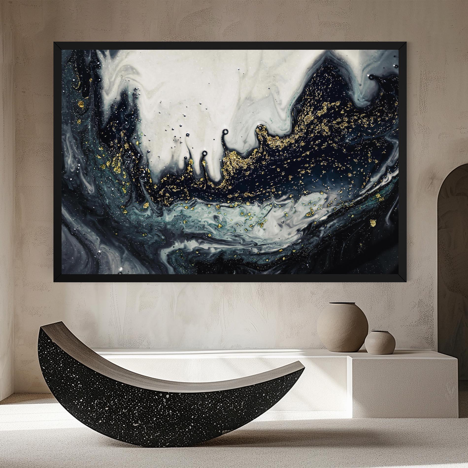 Картина на платно Abstract Black mockup 8