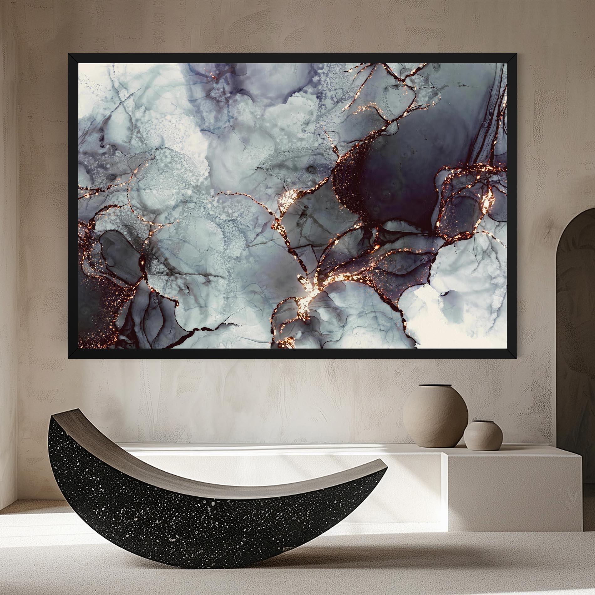 Картина на платно Abstract Gold Path mockup 8