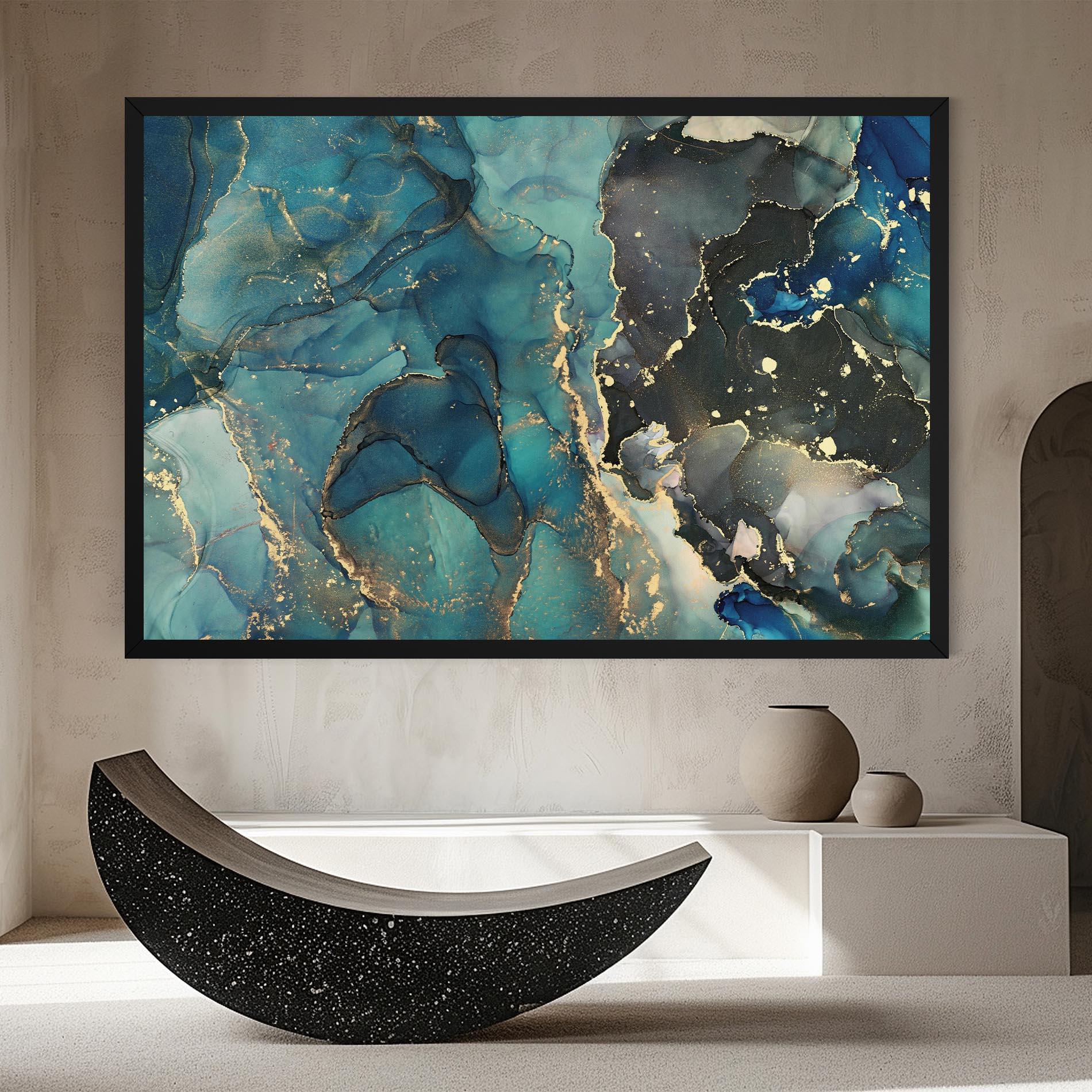 Картина на платно Blue Marble mockup 8