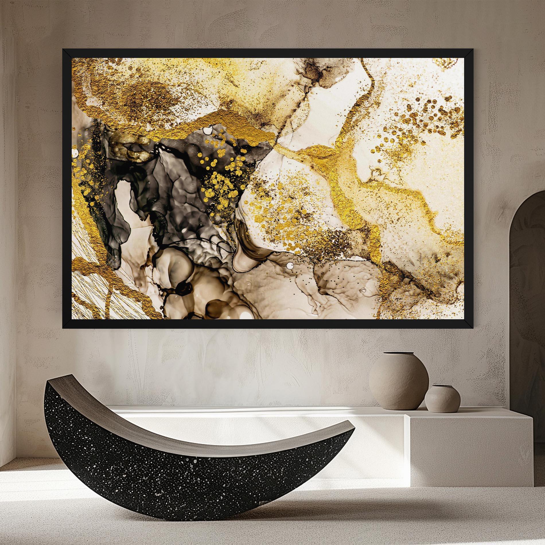 Картина на платно Golden Sand mockup 8