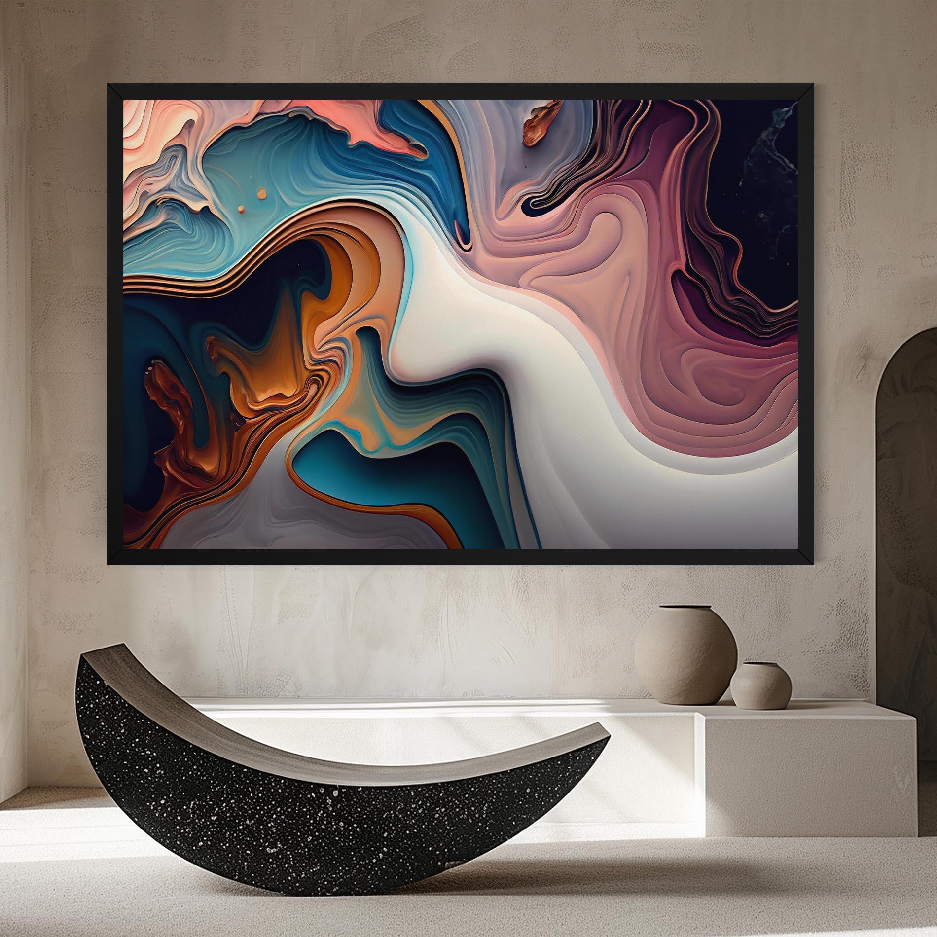 Картина на платно Mixed Colors Marble mockup 8