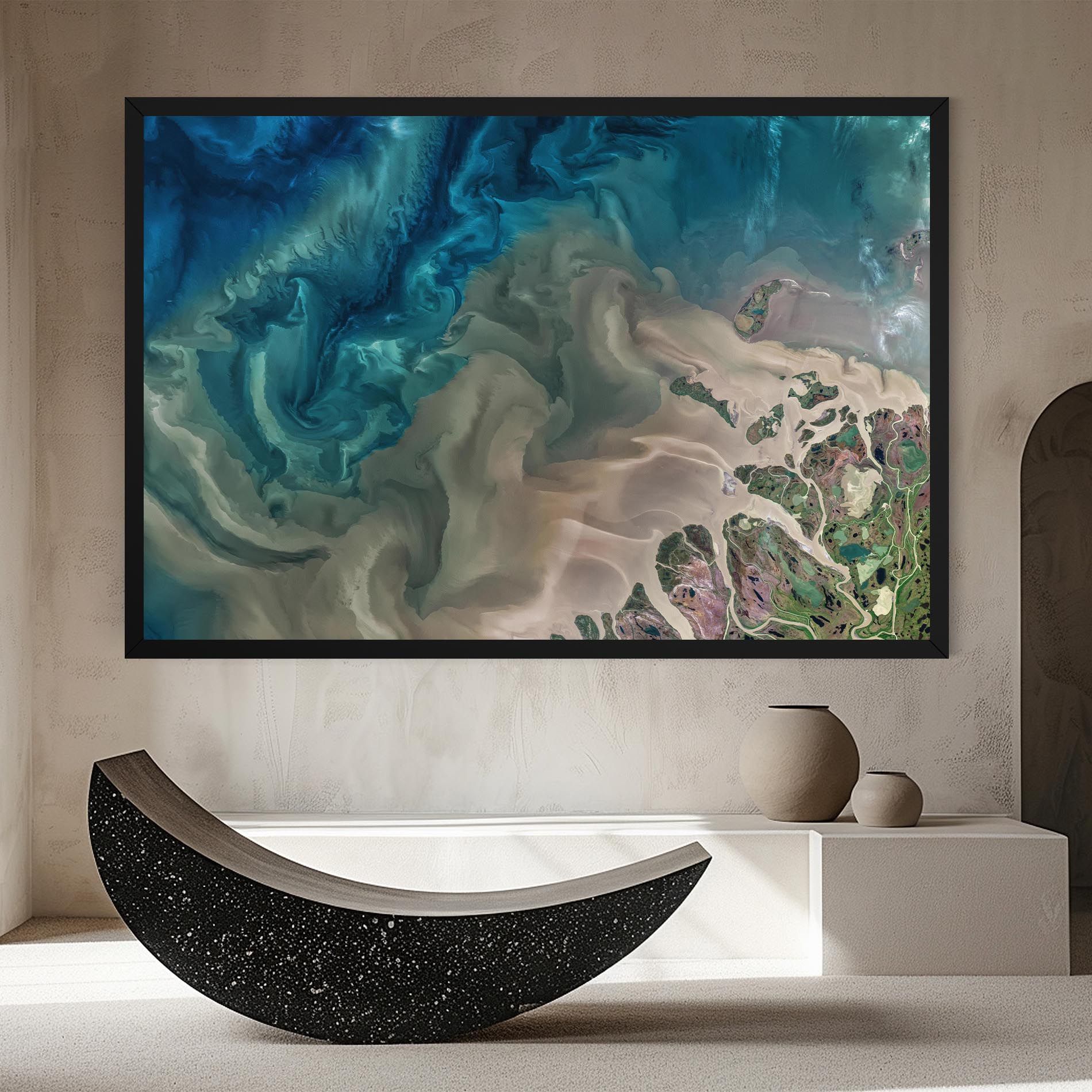 Ocean Blue Marble mockup 8