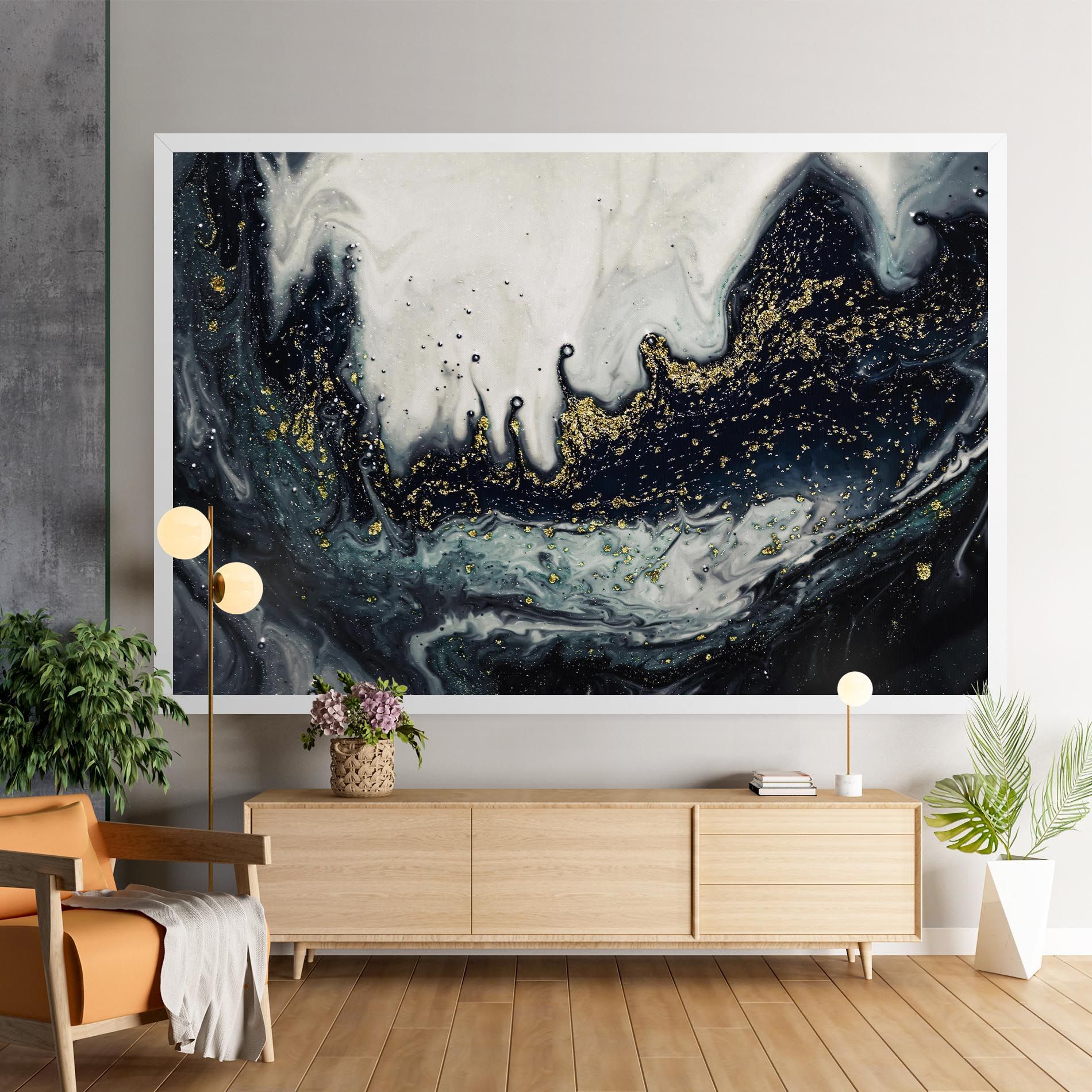 Abstract Black mockup 9