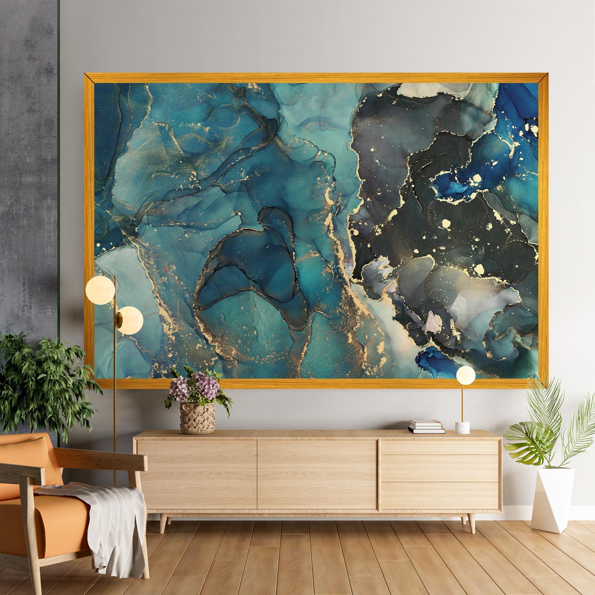 Картина на платно Blue Marble mockup 9