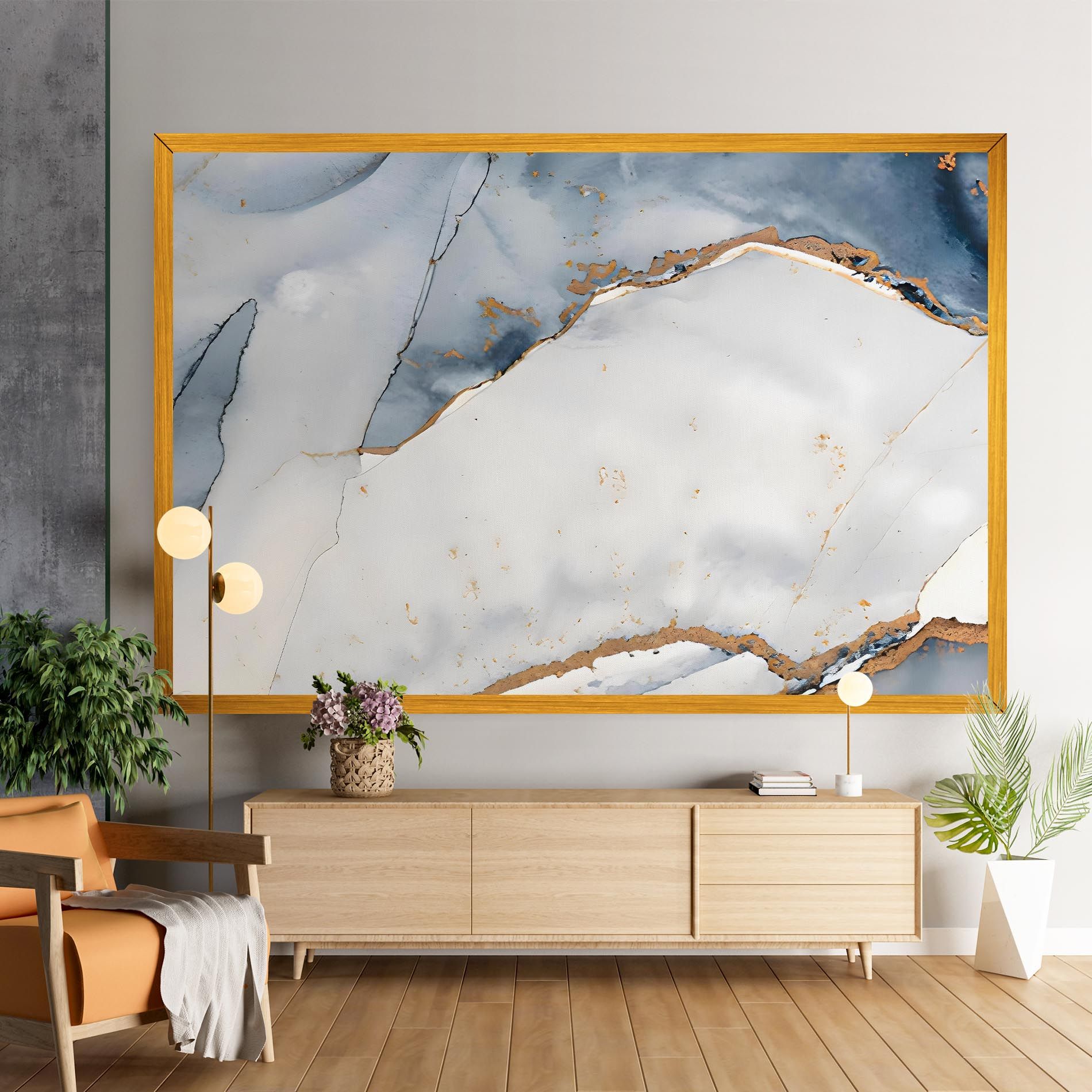 Blue Watercolor mockup 9