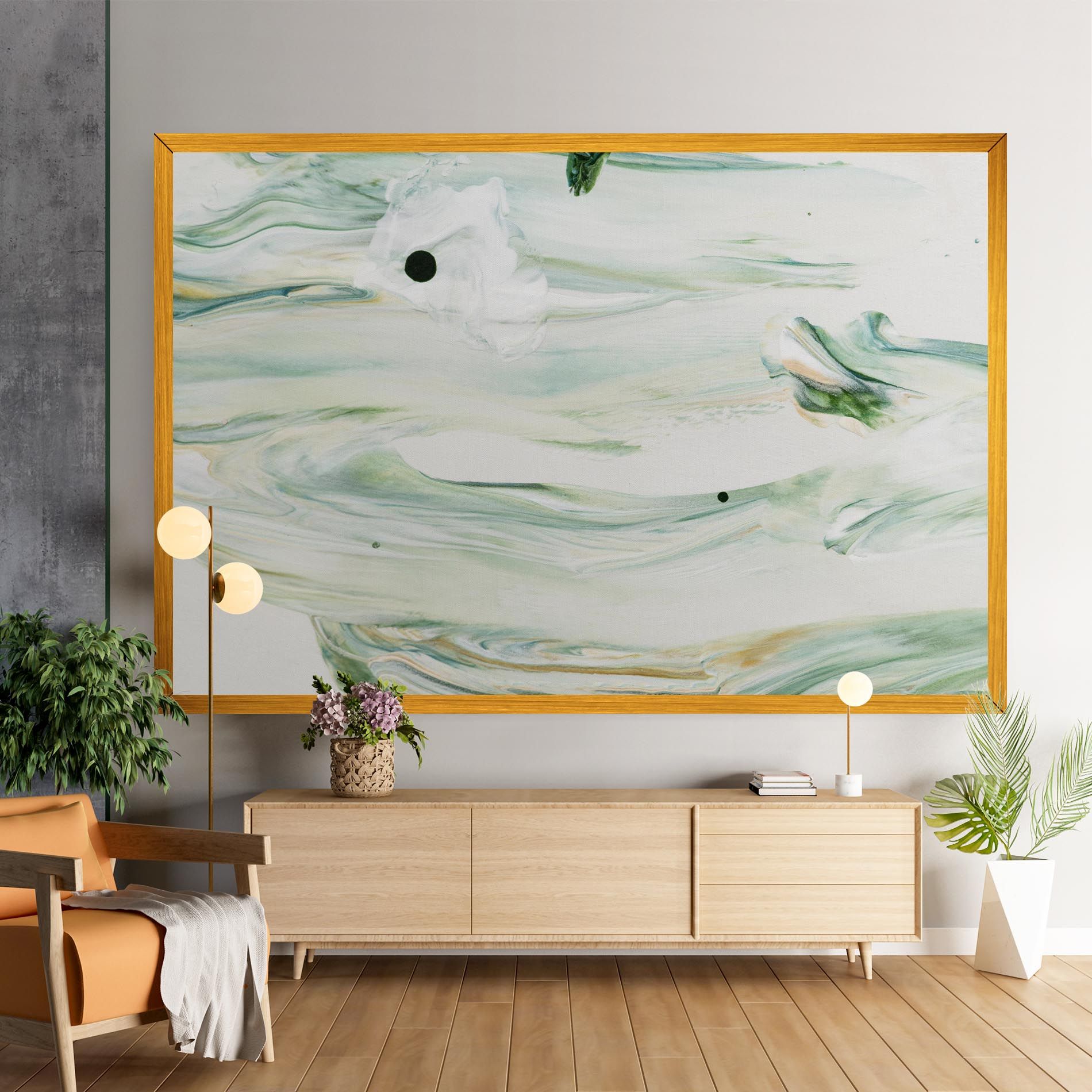 Light Green Painting mockup 9