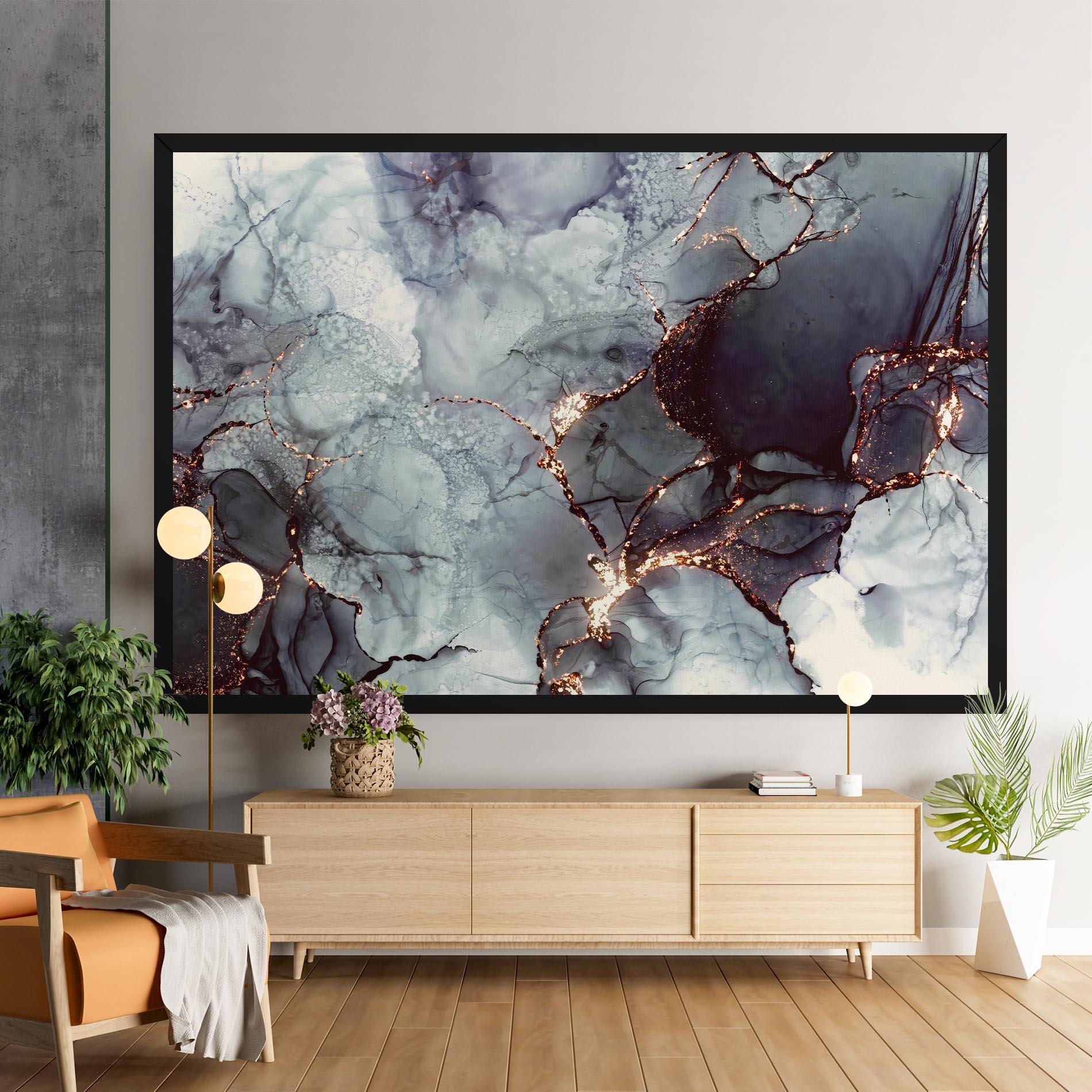 Картина на платно Abstract Gold Path mockup 9