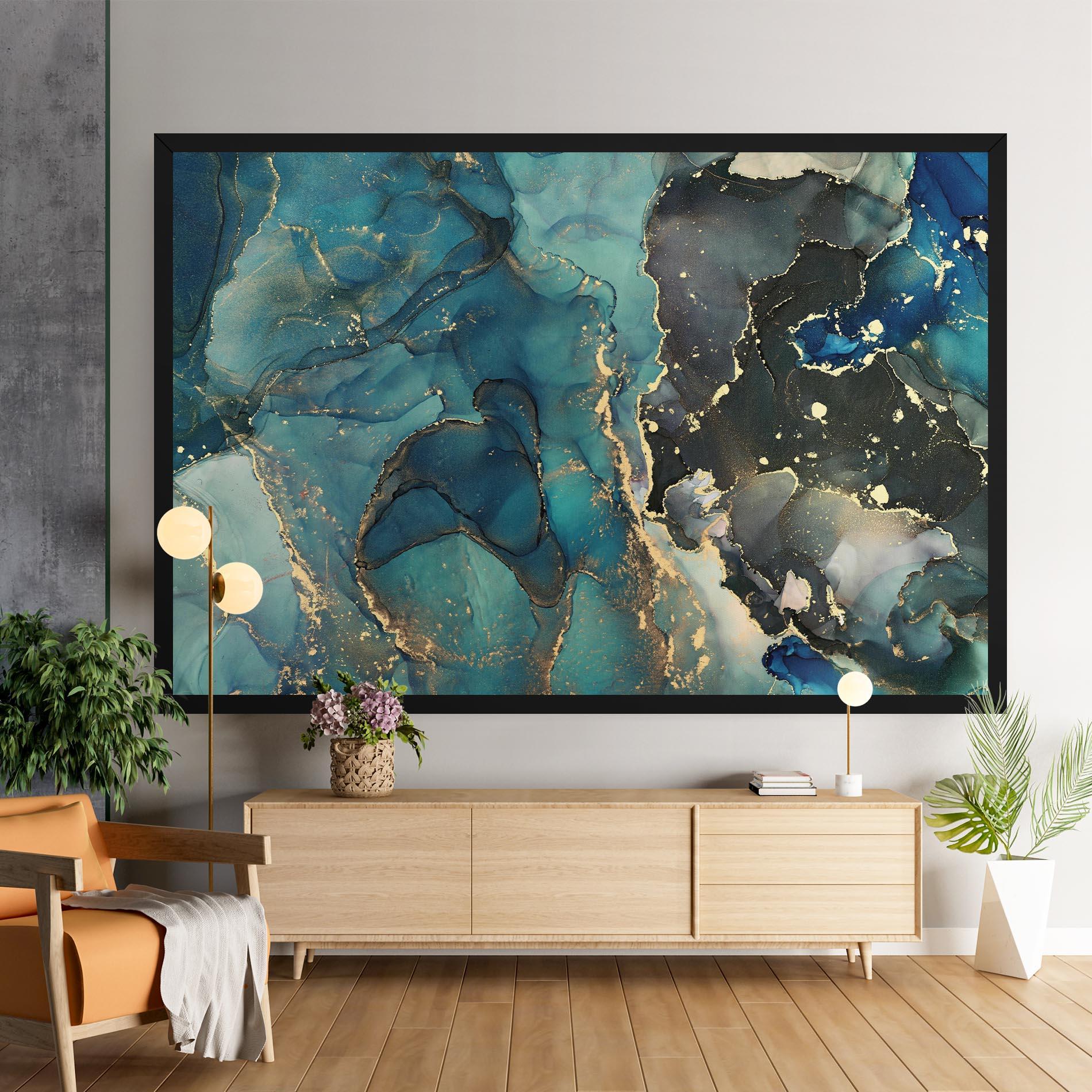 Картина на платно Blue Marble mockup 9