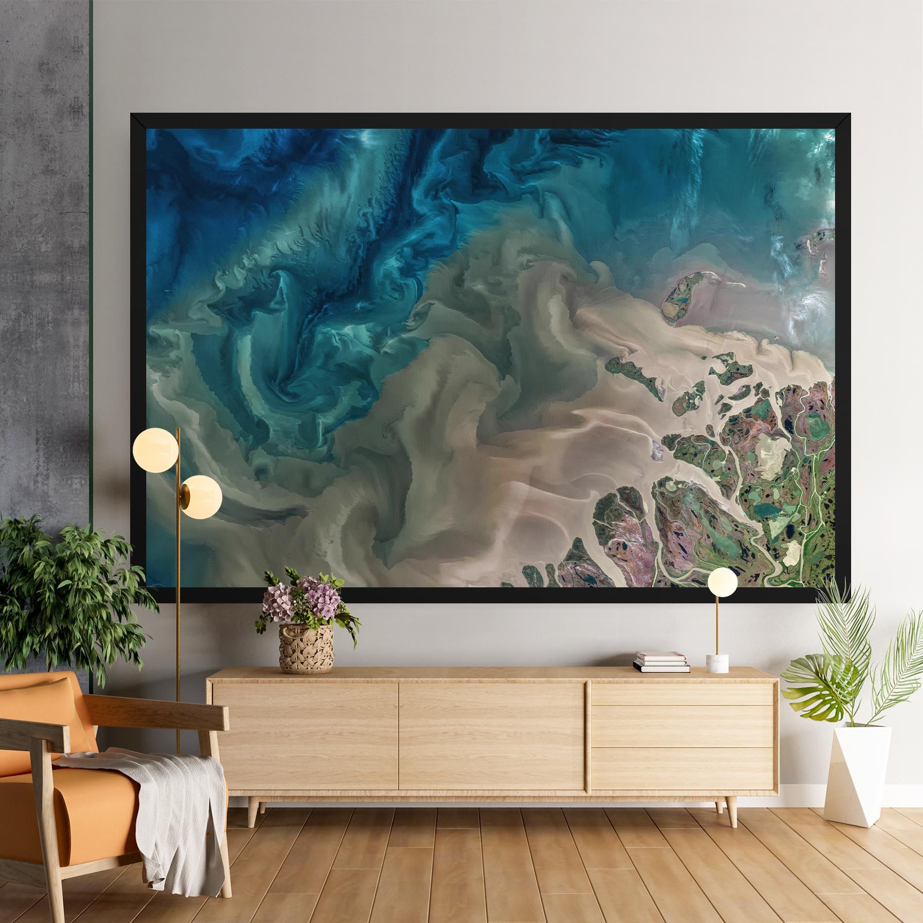 Ocean Blue Marble mockup 9