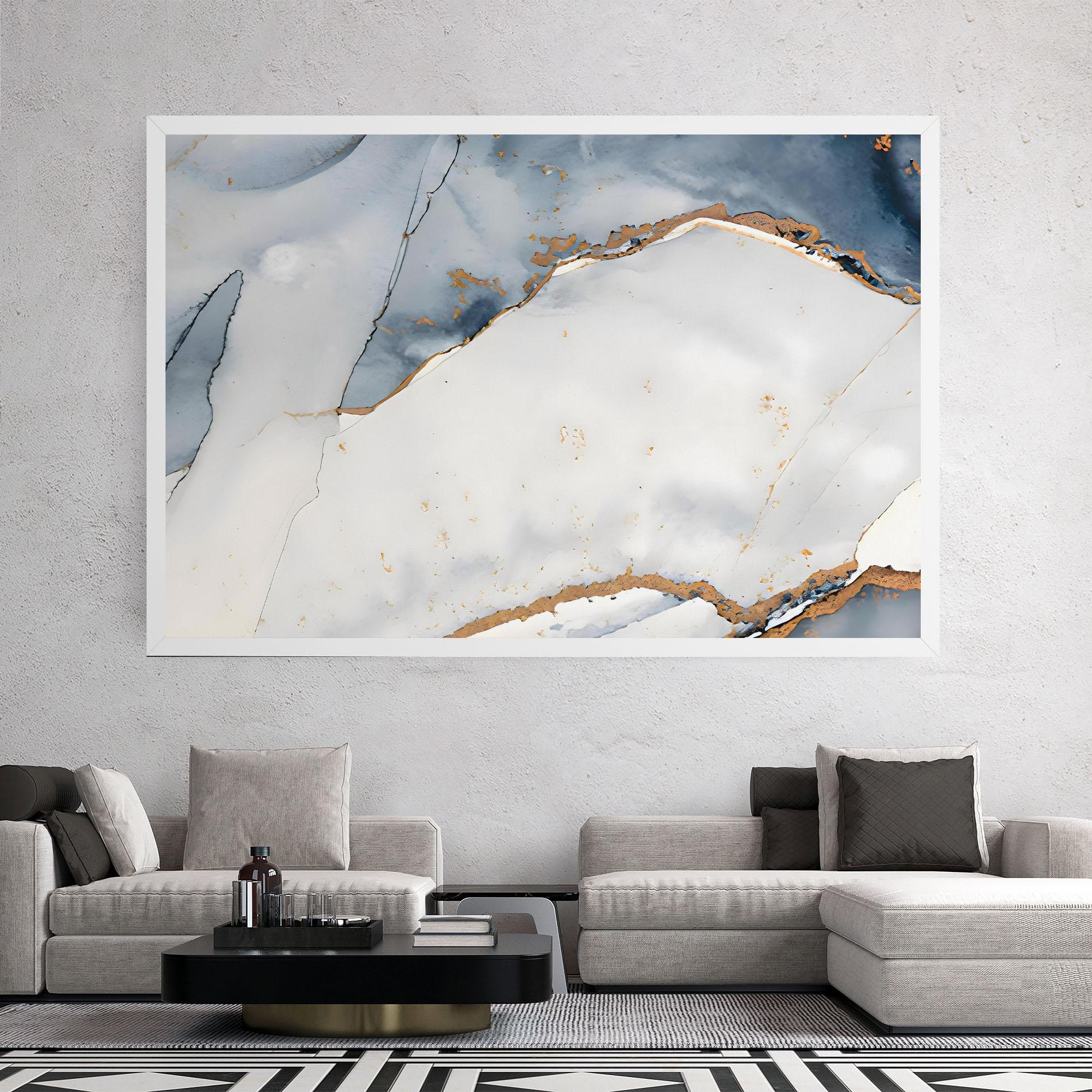 Картина на платно Blue Watercolor mockup 2