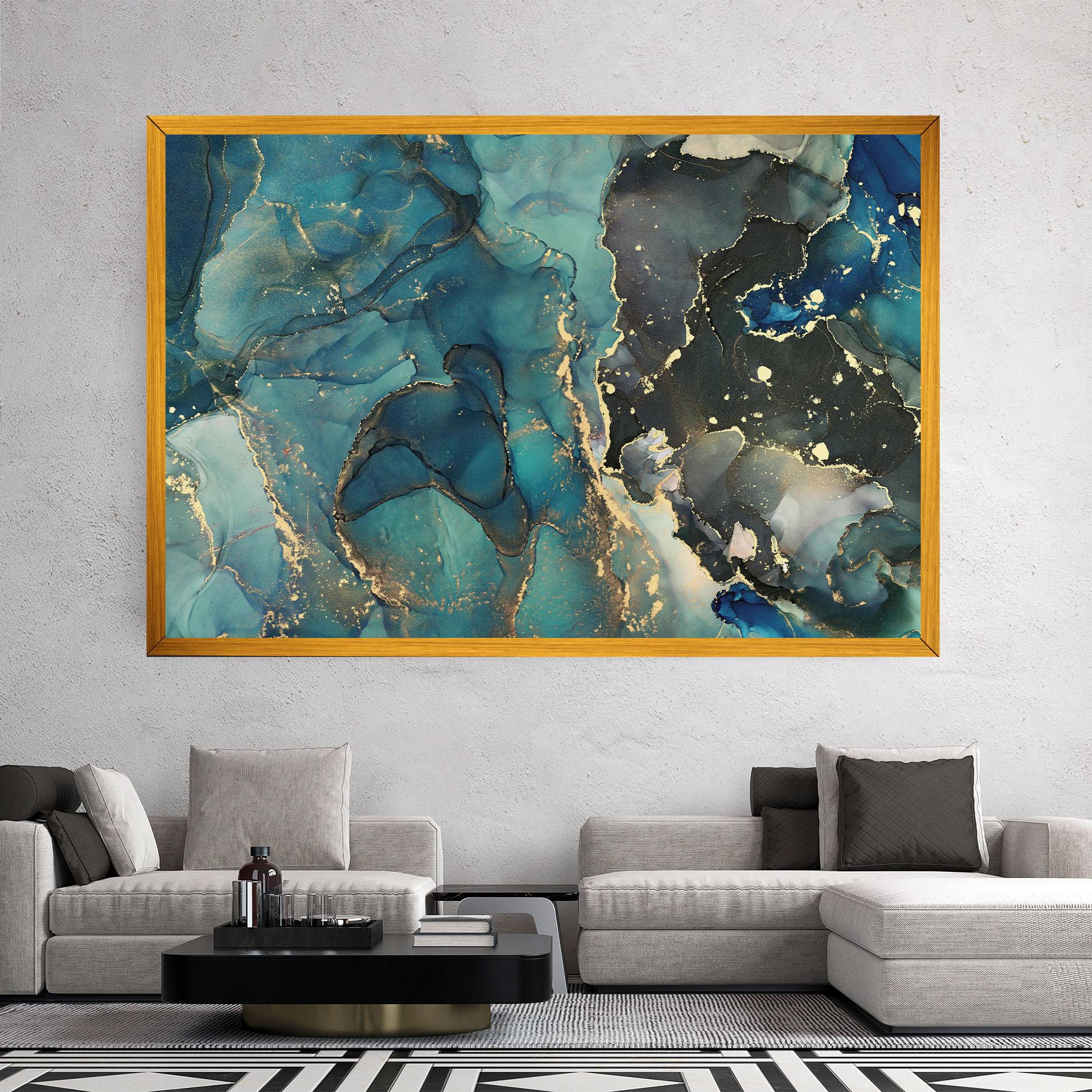 Картина на платно Blue Marble mockup 2