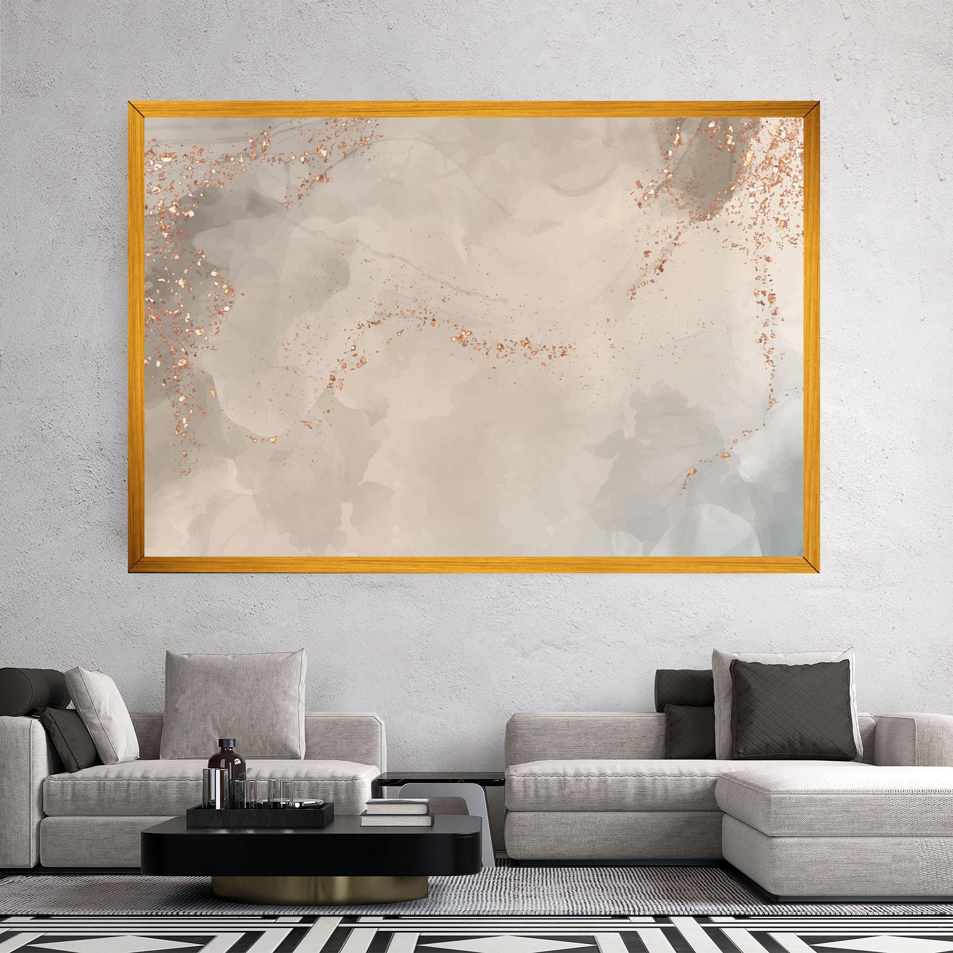 Картина на платно Pink Grey Marble 01 mockup 2