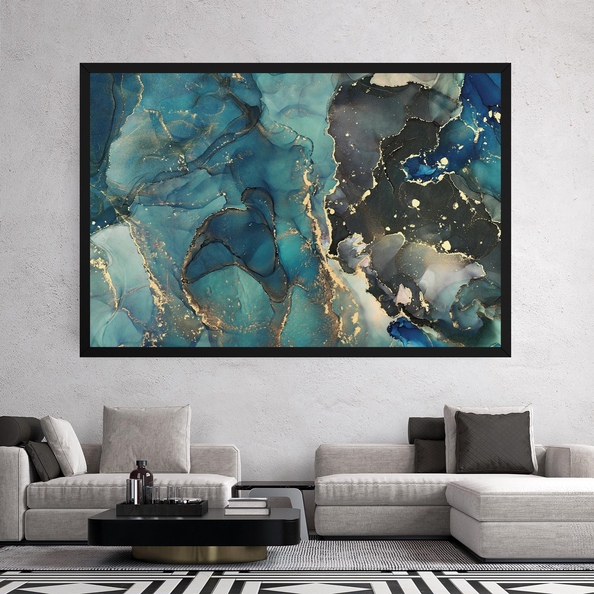 Картина на платно Blue Marble mockup 2