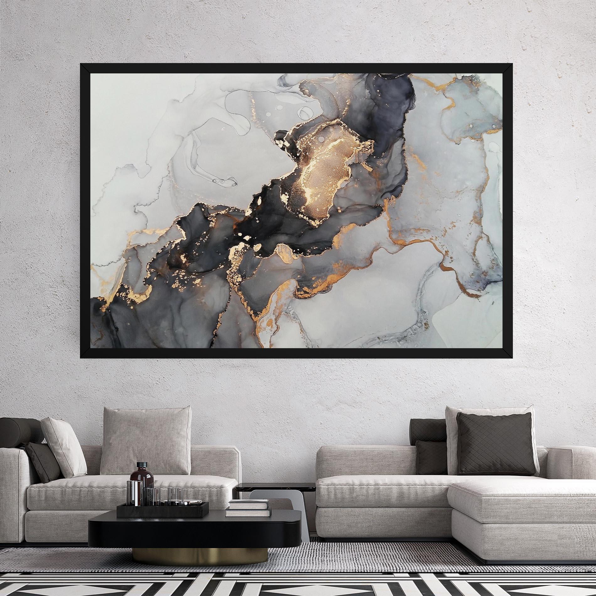 Картина на платно Marble Shades mockup 2