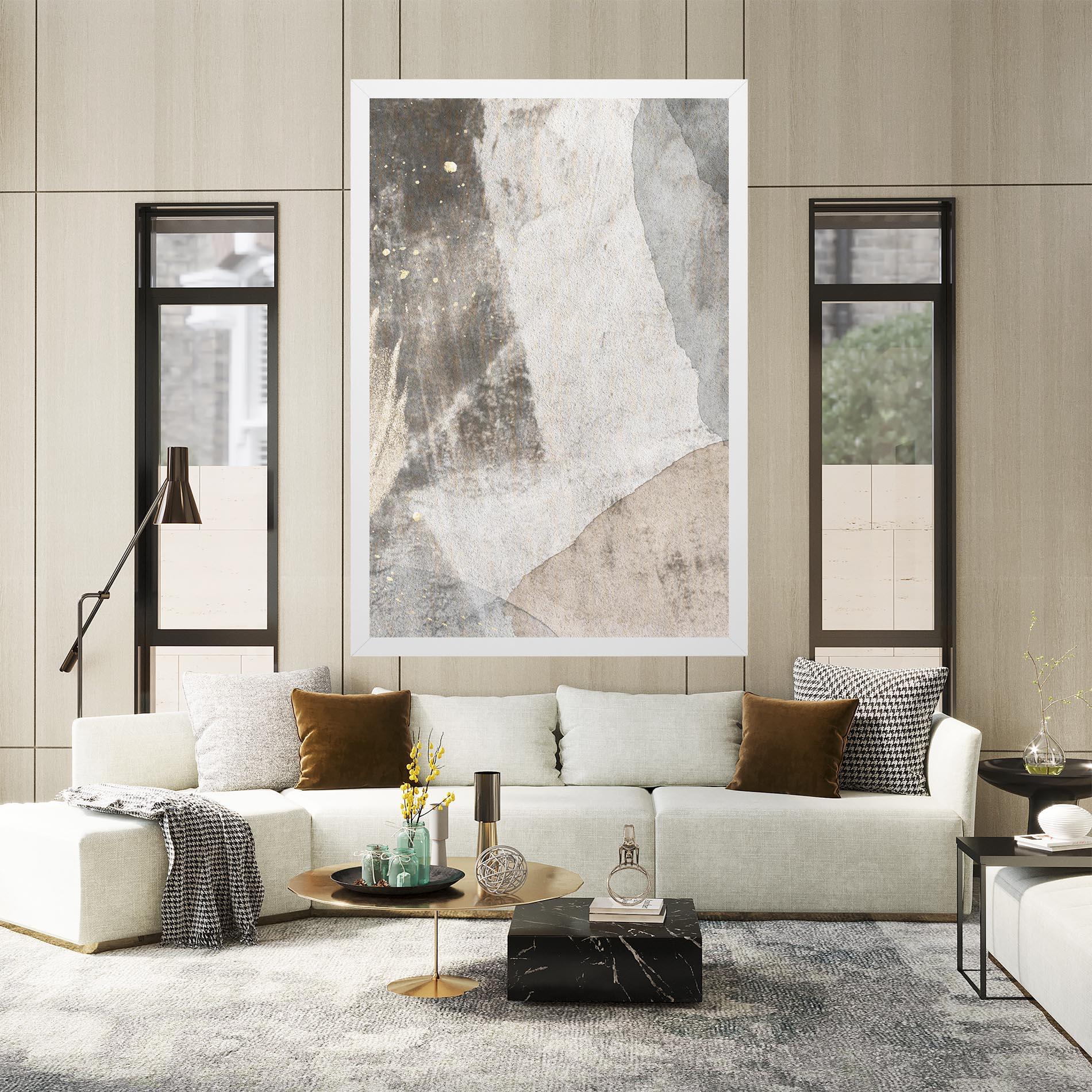 Картина на платно Light Cream Marble mockup 2