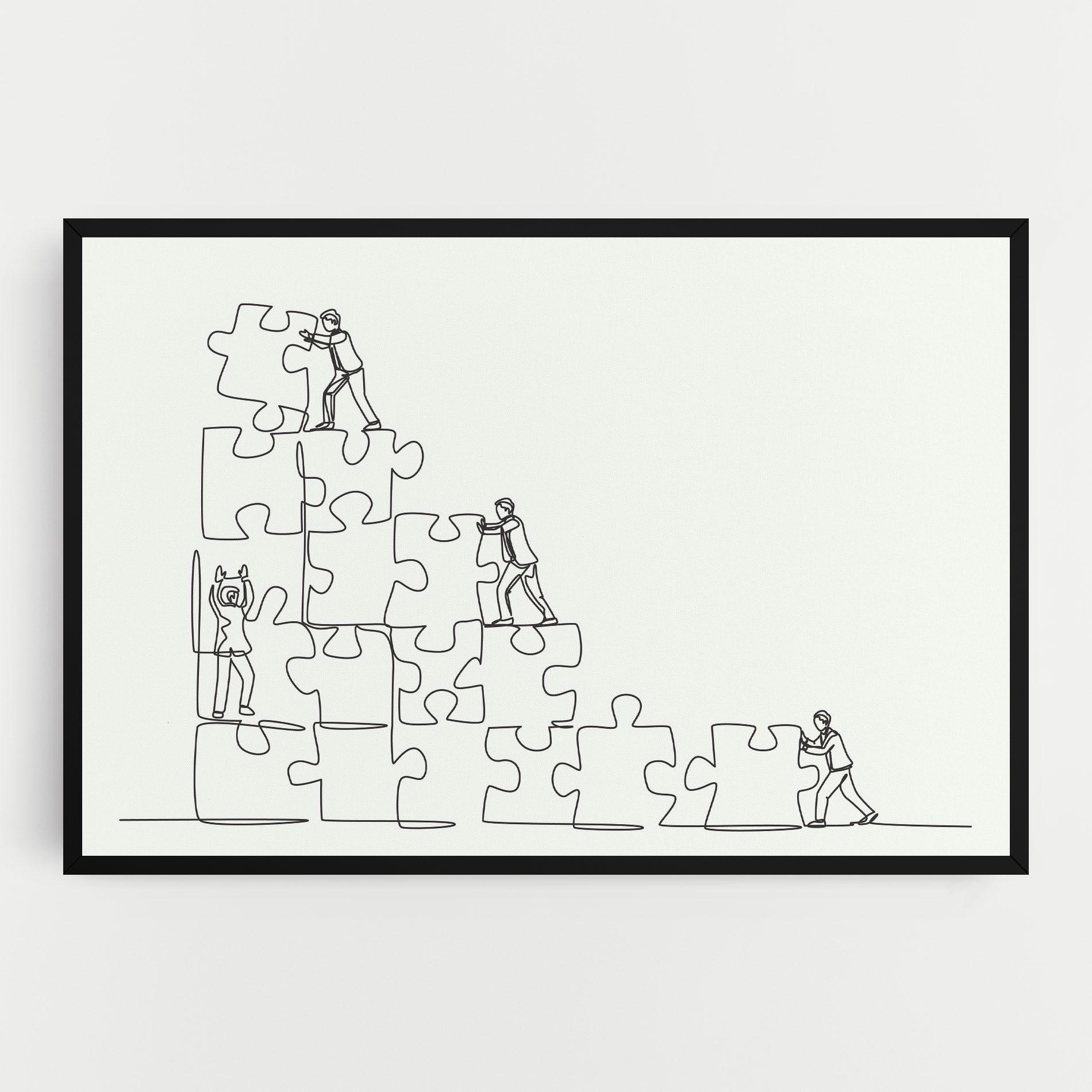 Картина на платно Businessman Up mockup 0