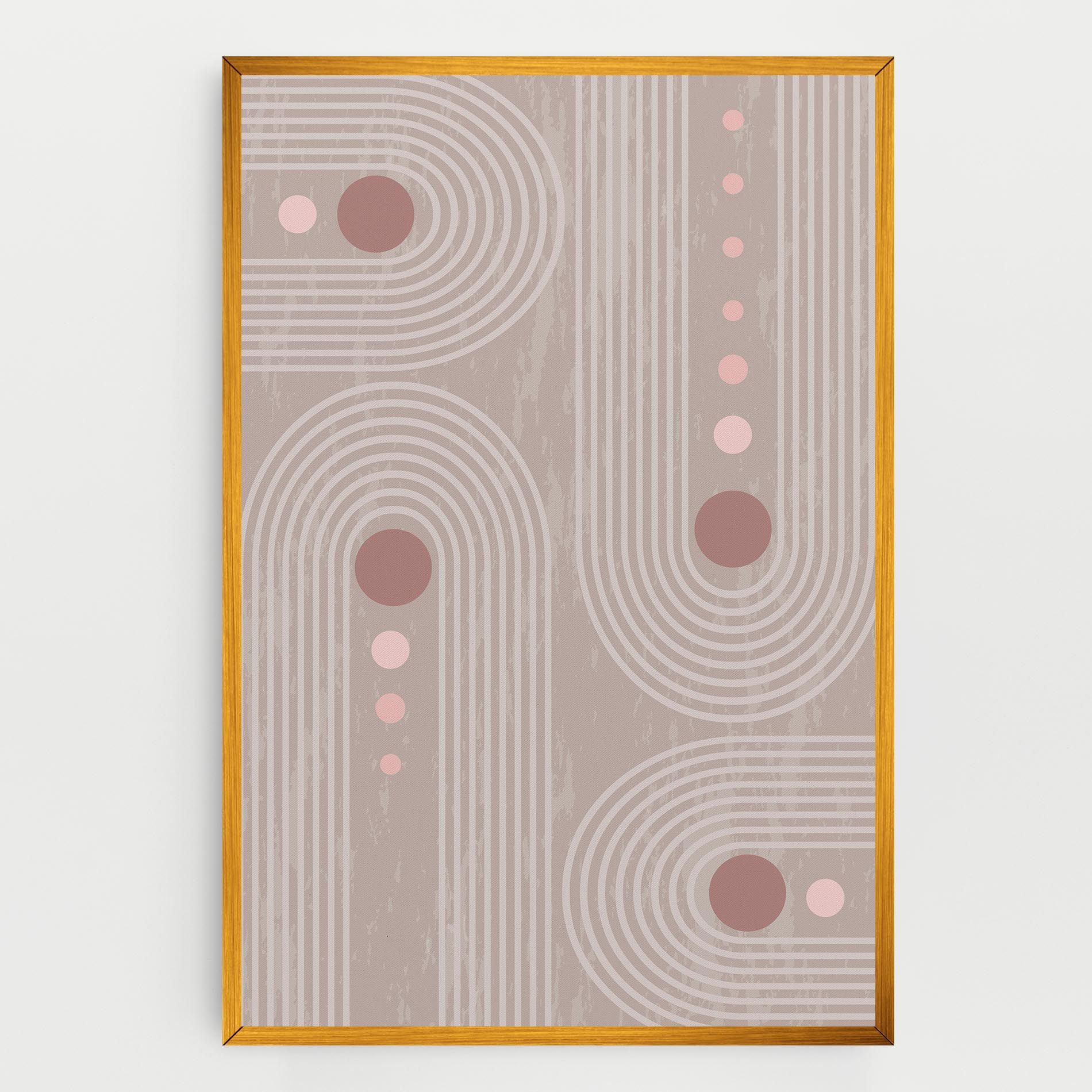 Pink Circle On Cream mockup 0