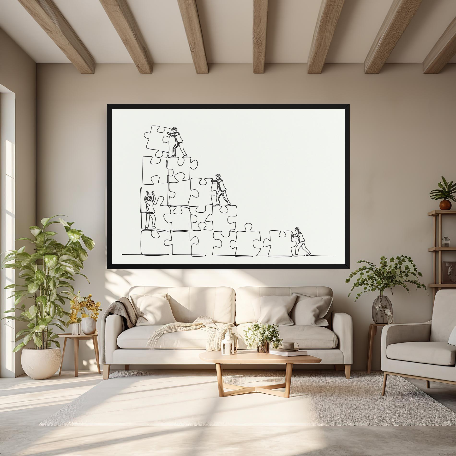 Картина на платно Businessman Up mockup 6