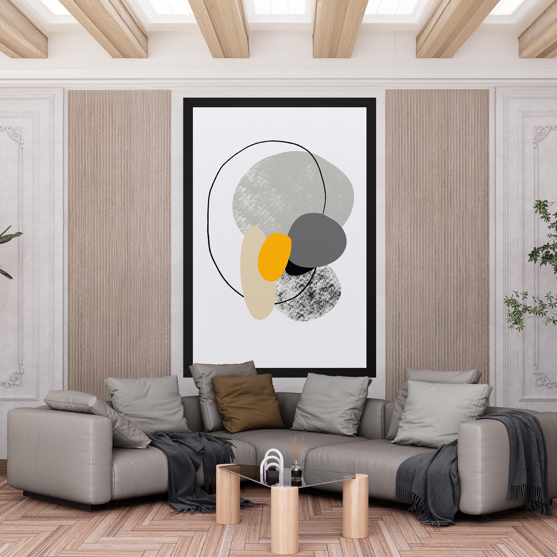 Grey Orange Shape mockup 6