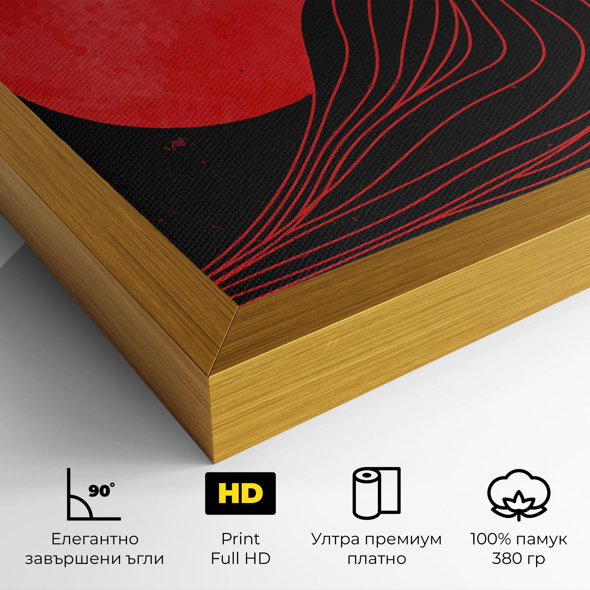 Картина на платно Bloody Moon mockup 4