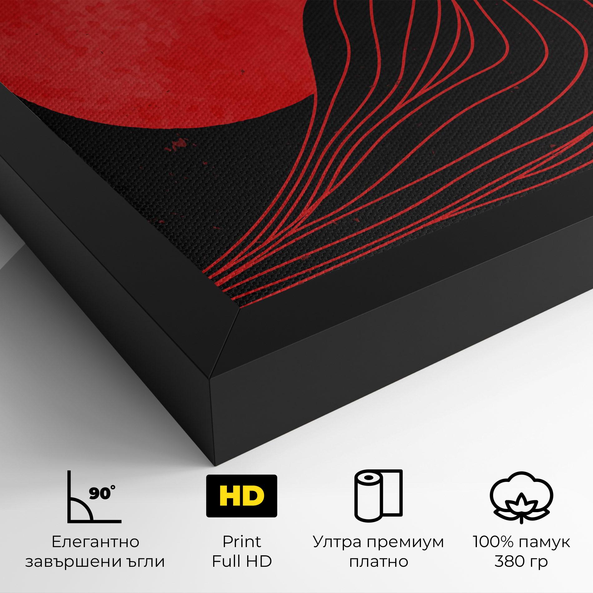 Картина на платно Bloody Moon mockup 4