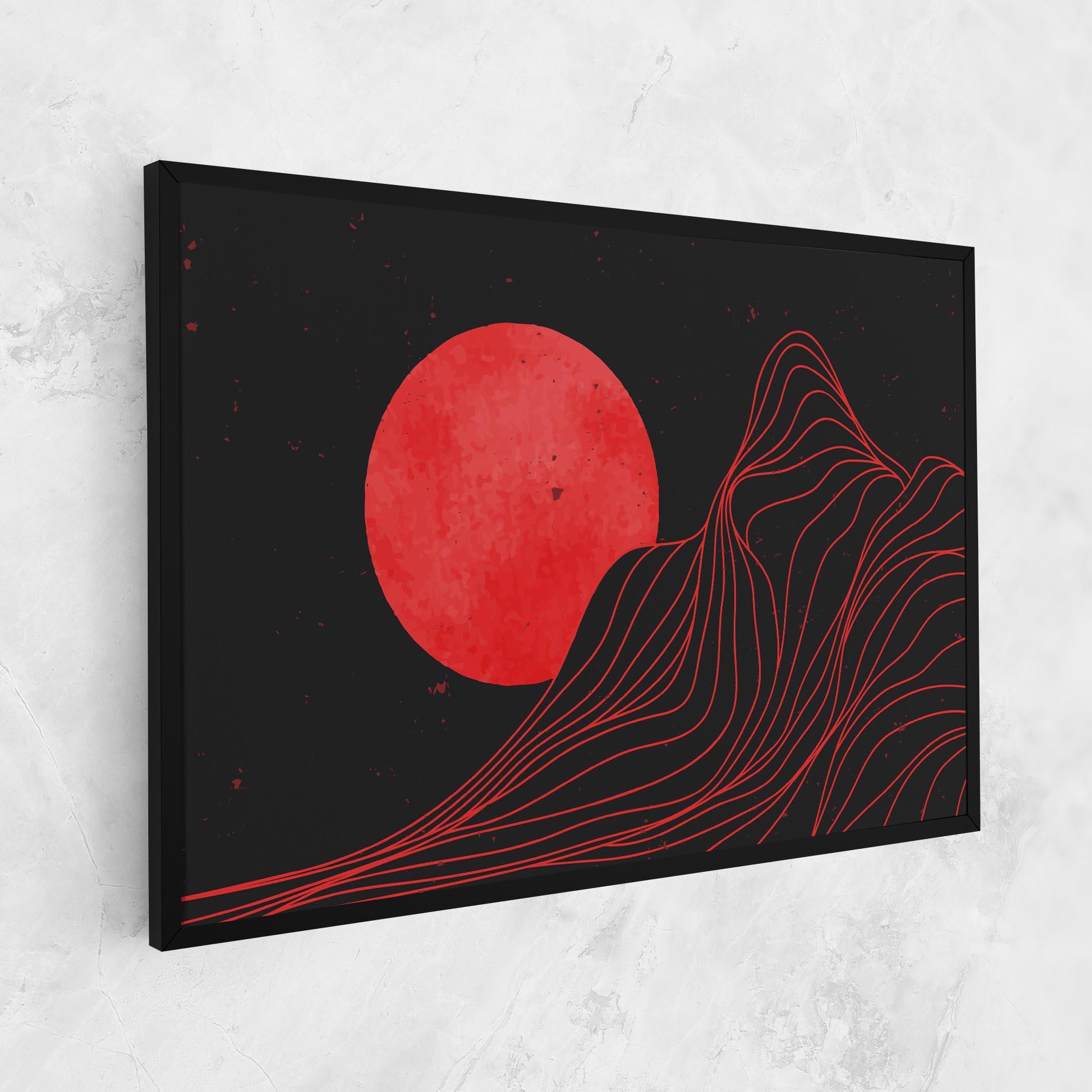 Картина на платно Bloody Moon mockup 1