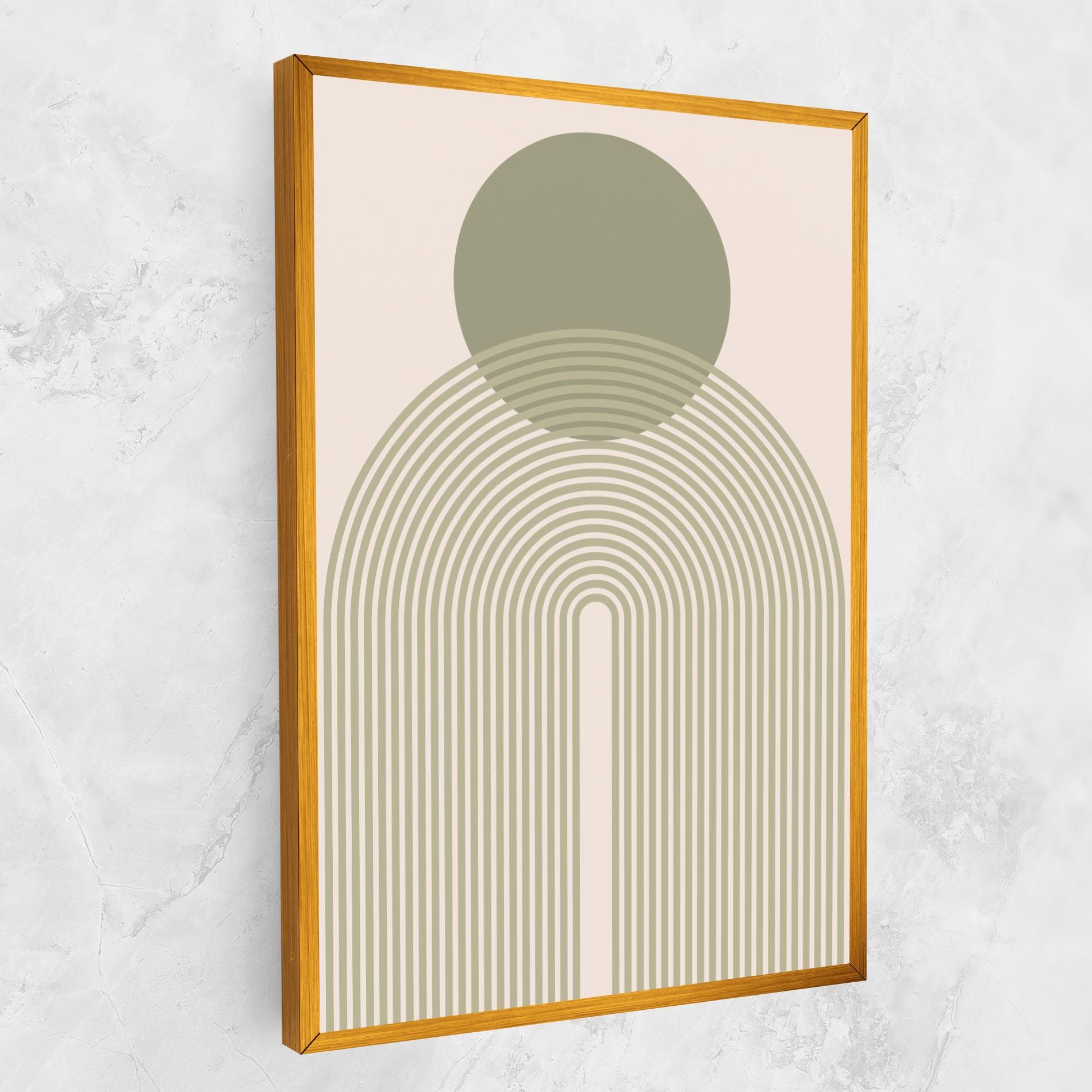 Green Circle Lines mockup 1