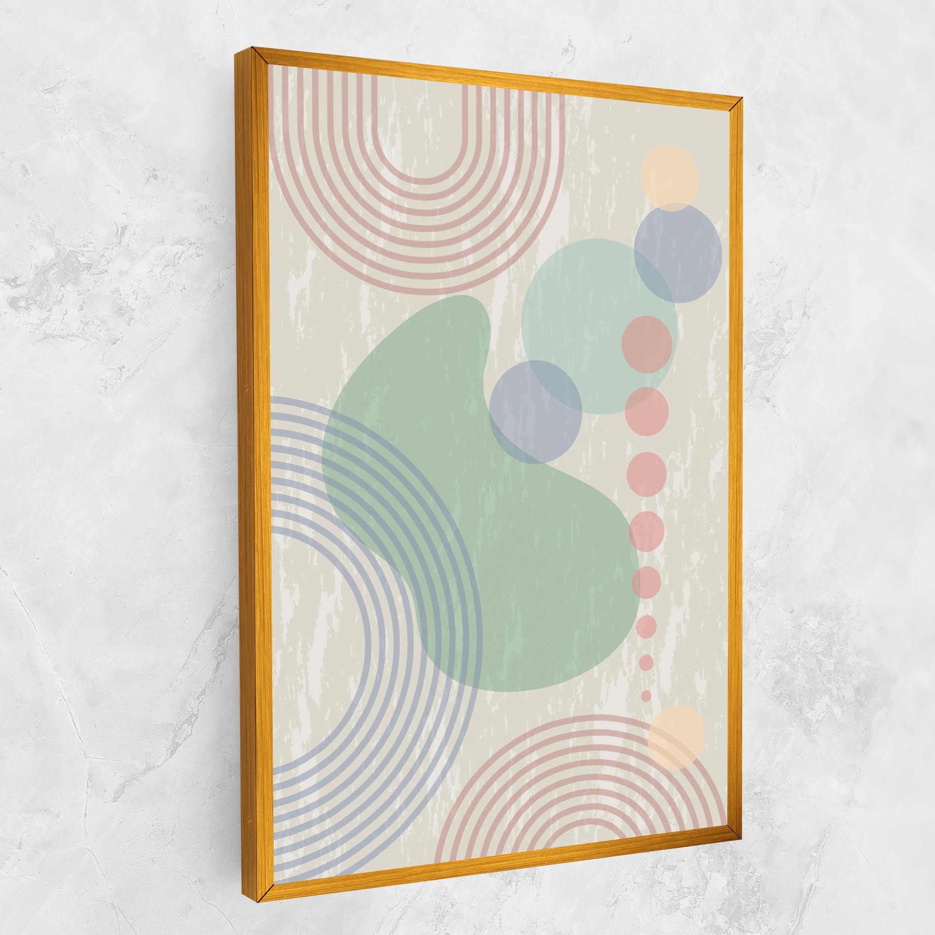 Green Pink Shapes mockup 1