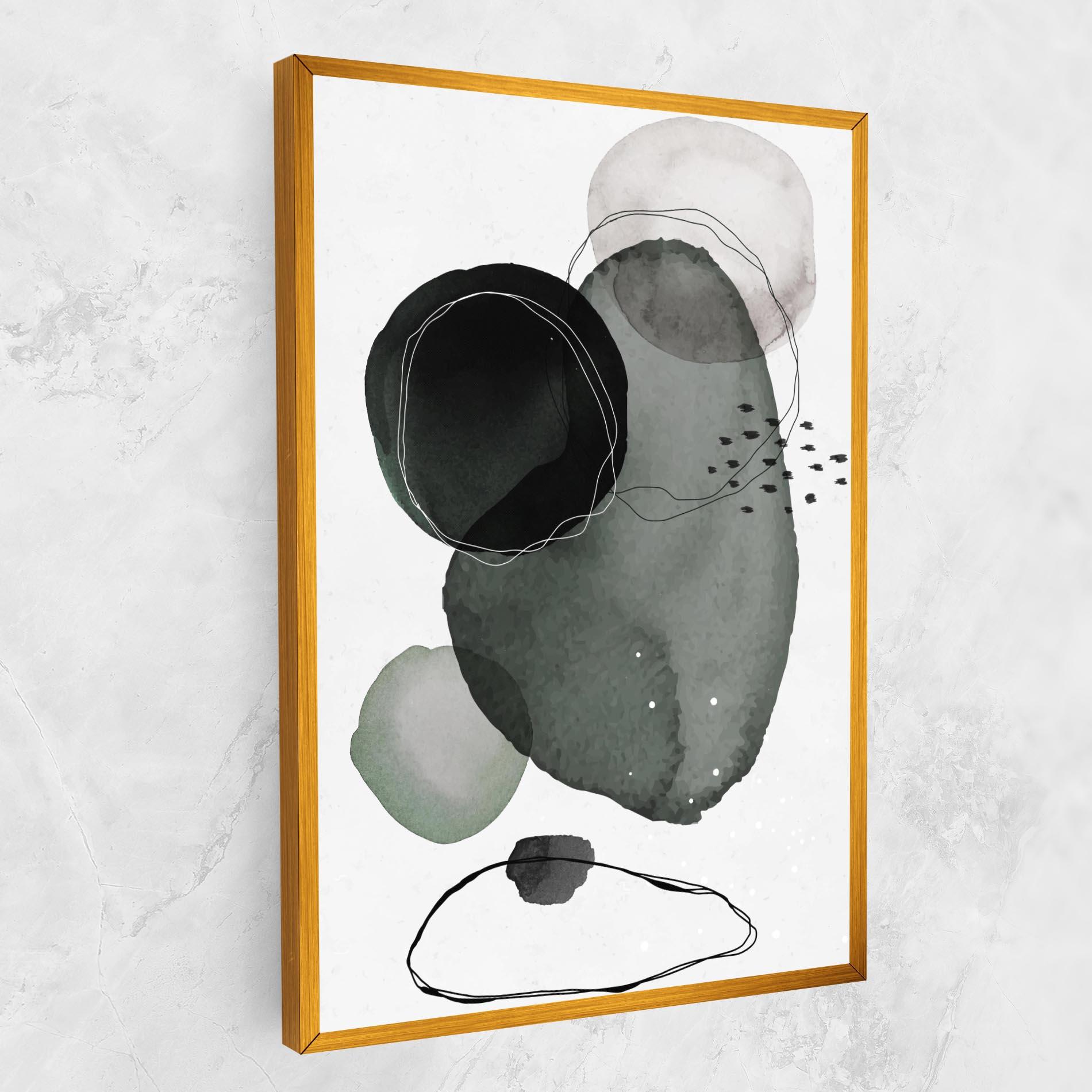 Картина на платно Green Watercolor mockup 1