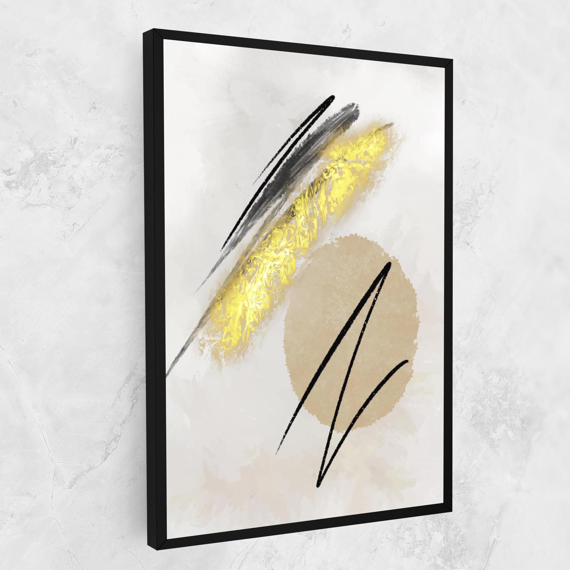 Картина на платно Gold Brush mockup 1