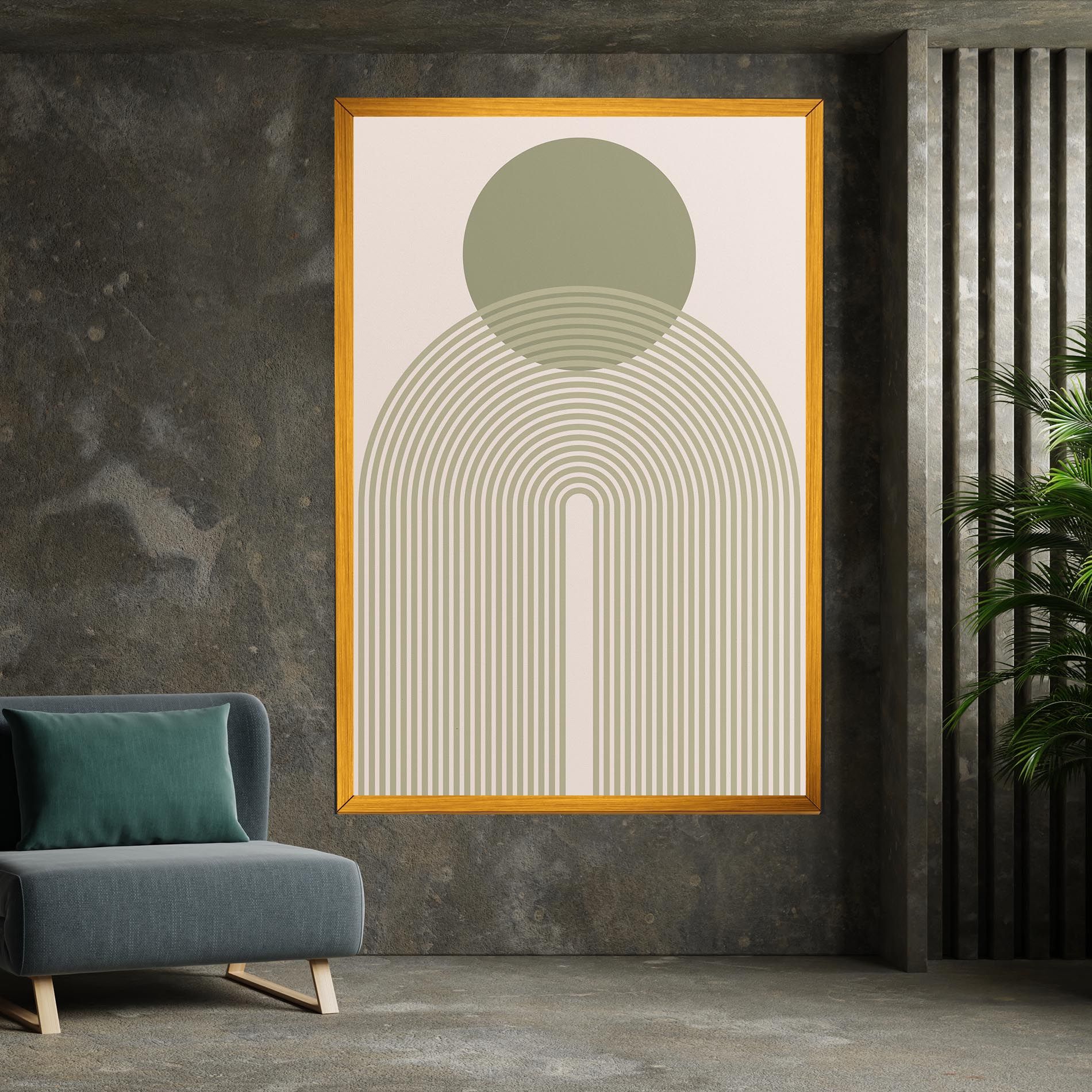 Green Circle Lines mockup 7