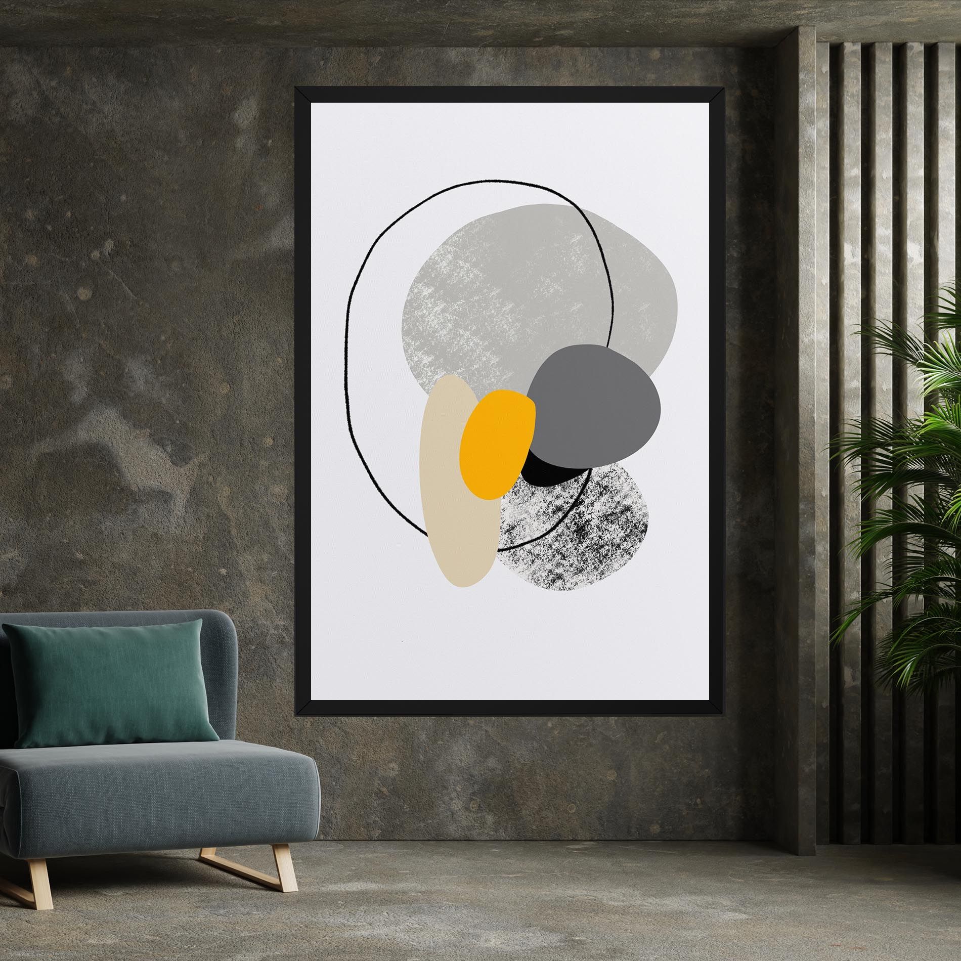 Grey Orange Shape mockup 7