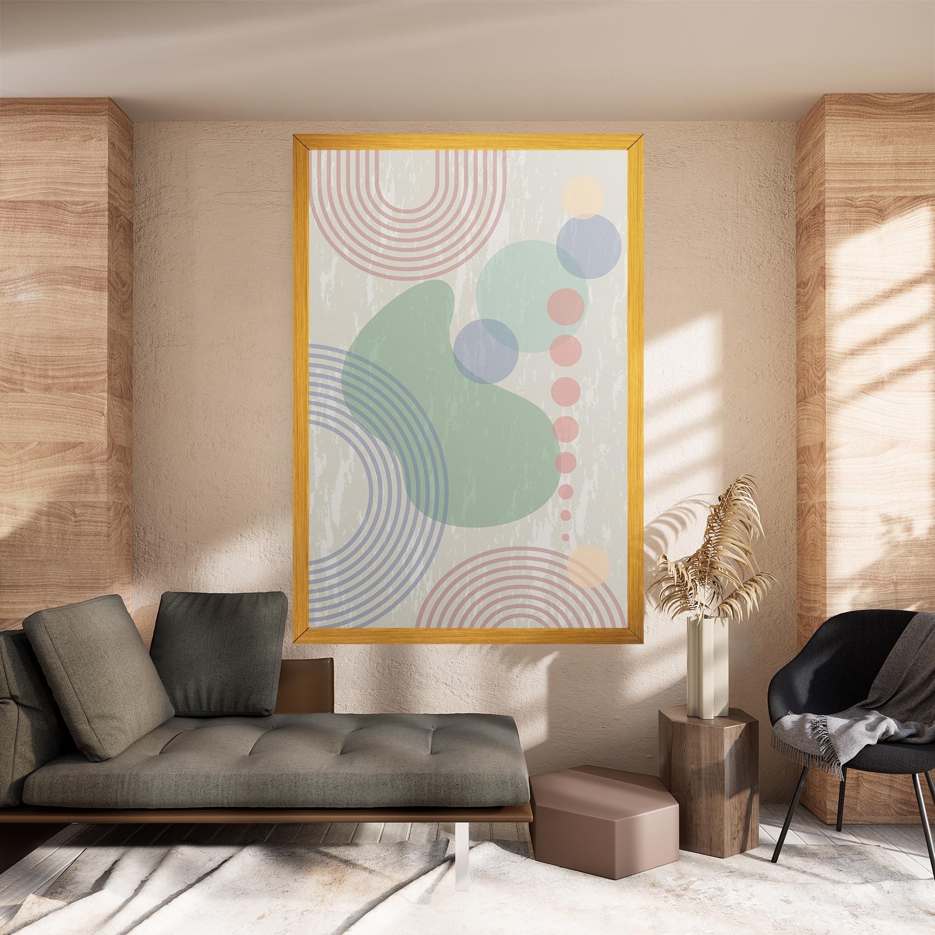 Green Pink Shapes mockup 8