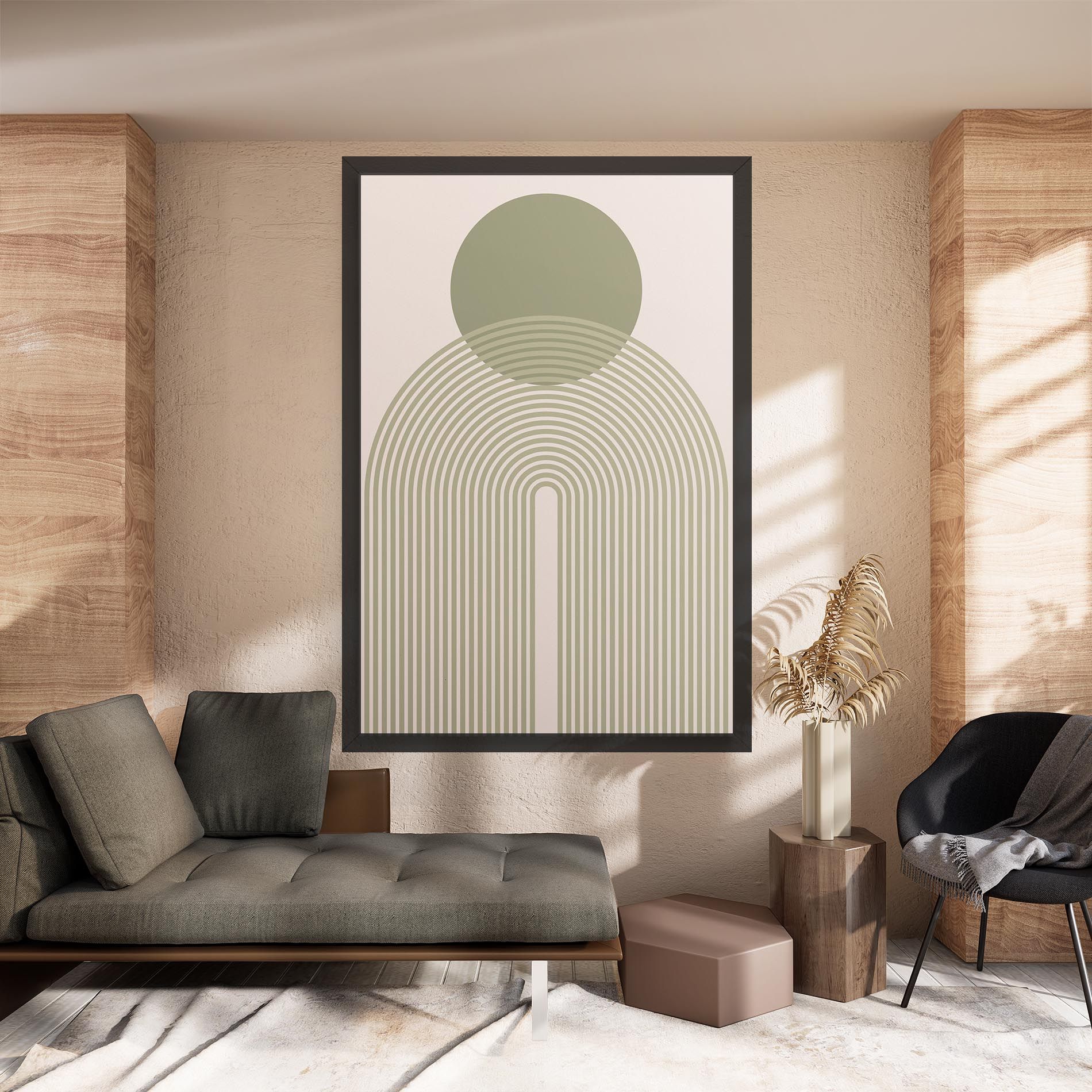 Green Circle Lines mockup 8