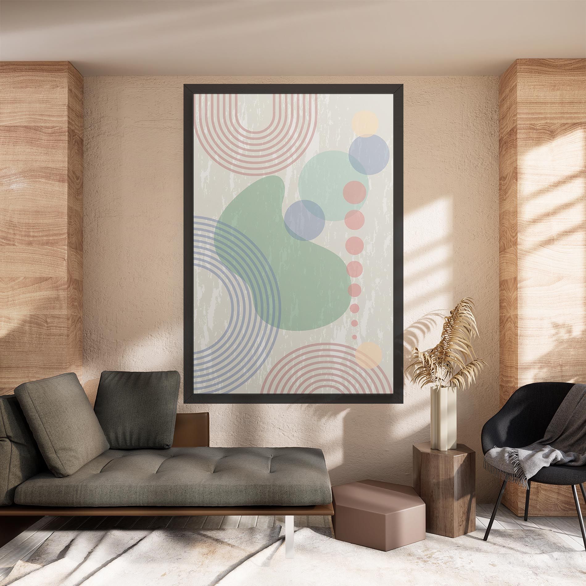 Green Pink Shapes mockup 8