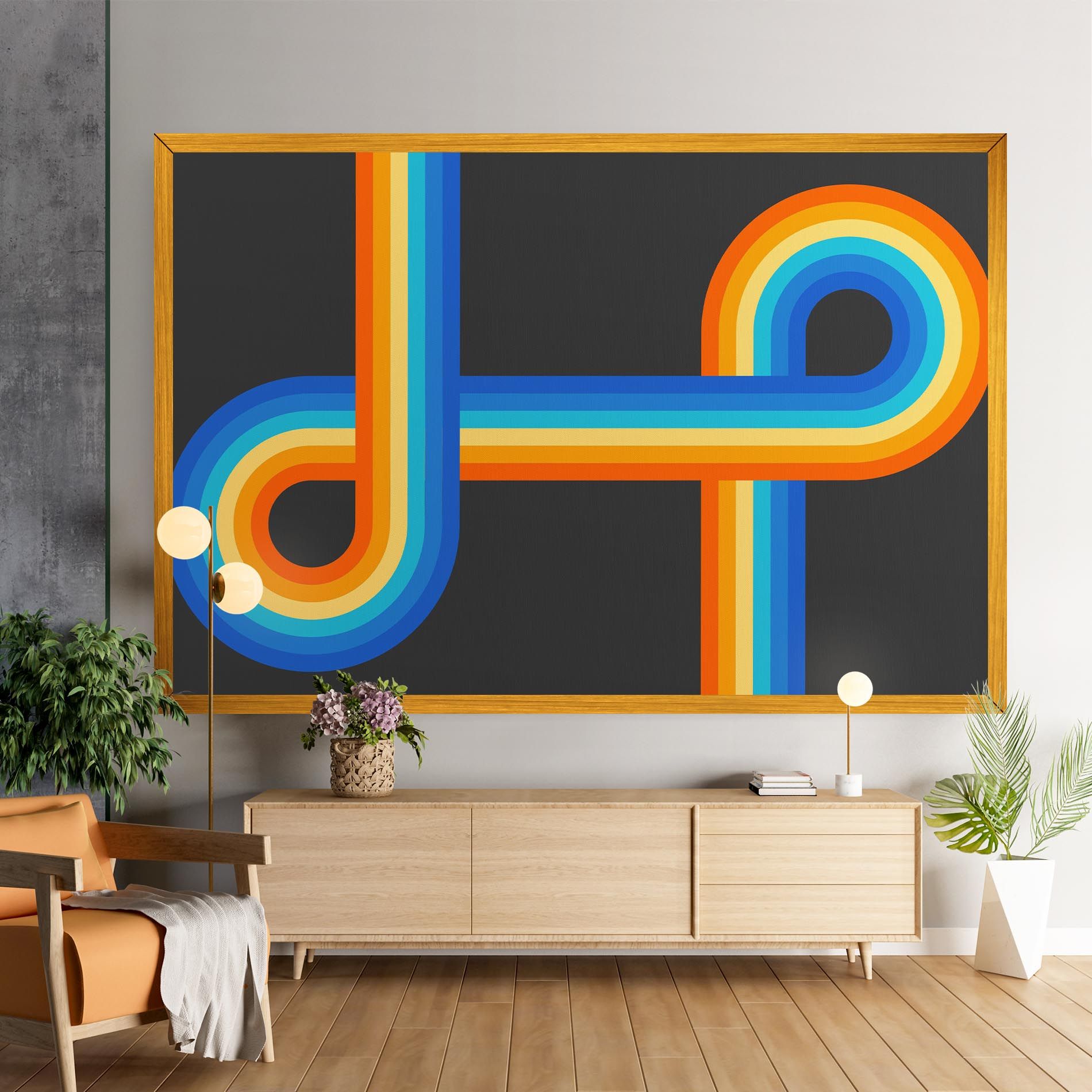 Vintage Ranbow mockup 9