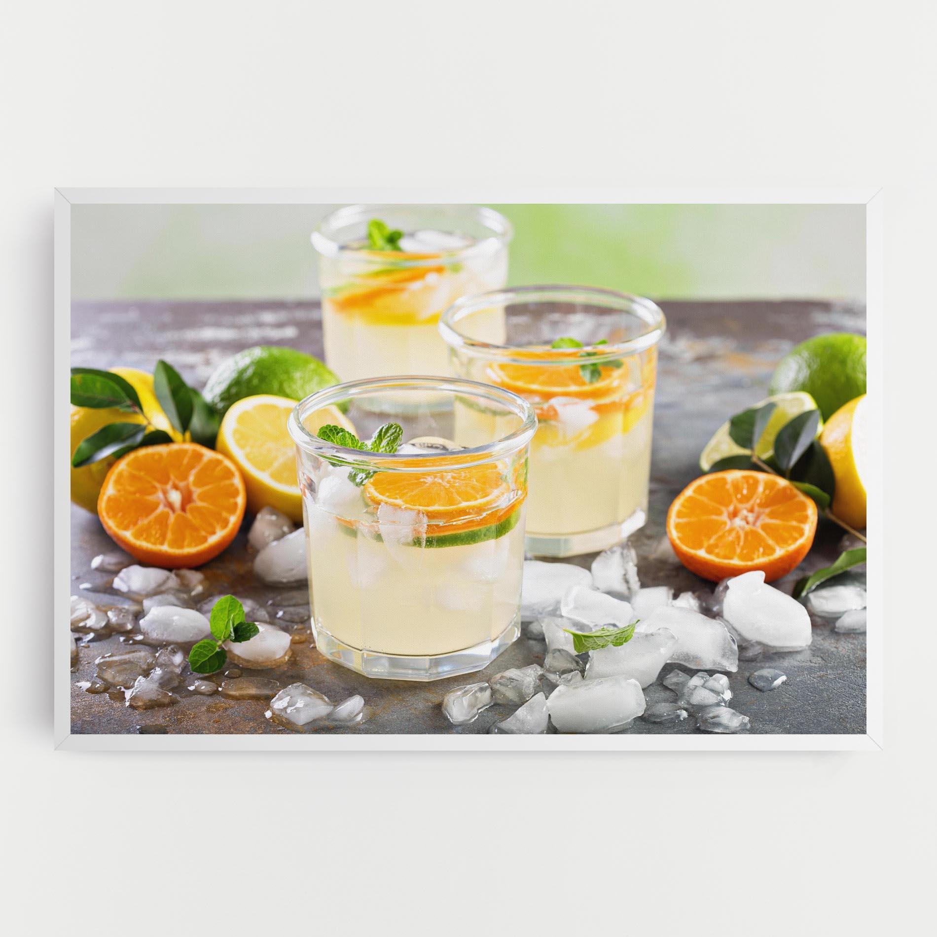 Картина на платно Citrus Fruit Lemonade mockup 0