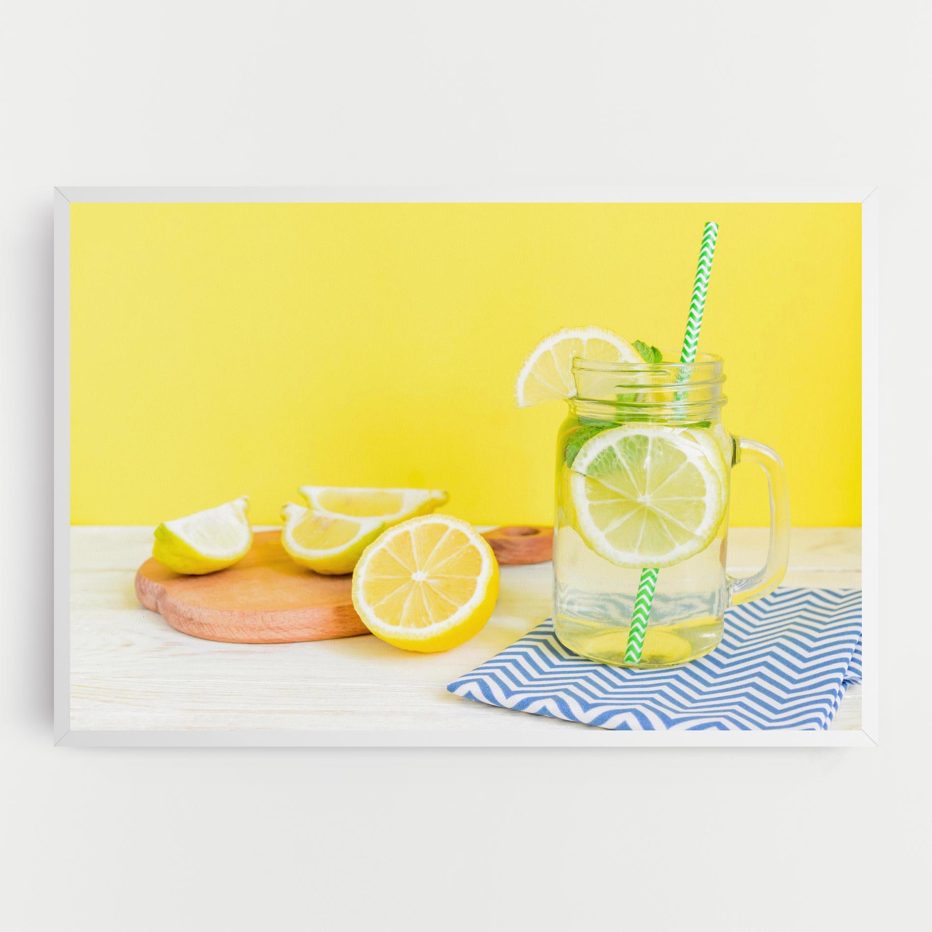 Картина на платно Citrus Lemonade Water mockup 0