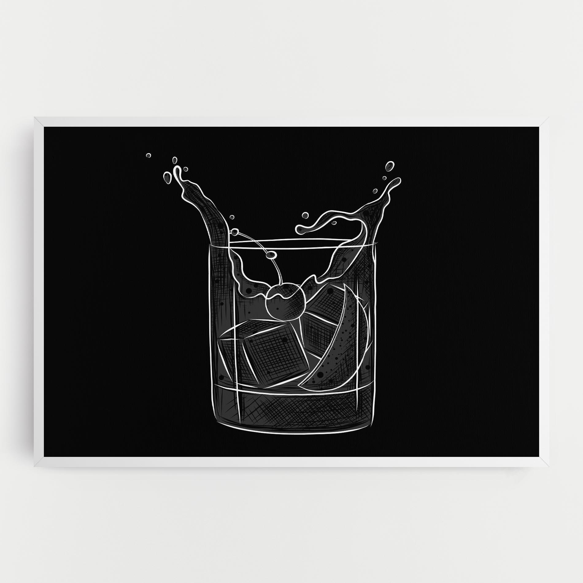 Картина на платно Lime Drink mockup 0