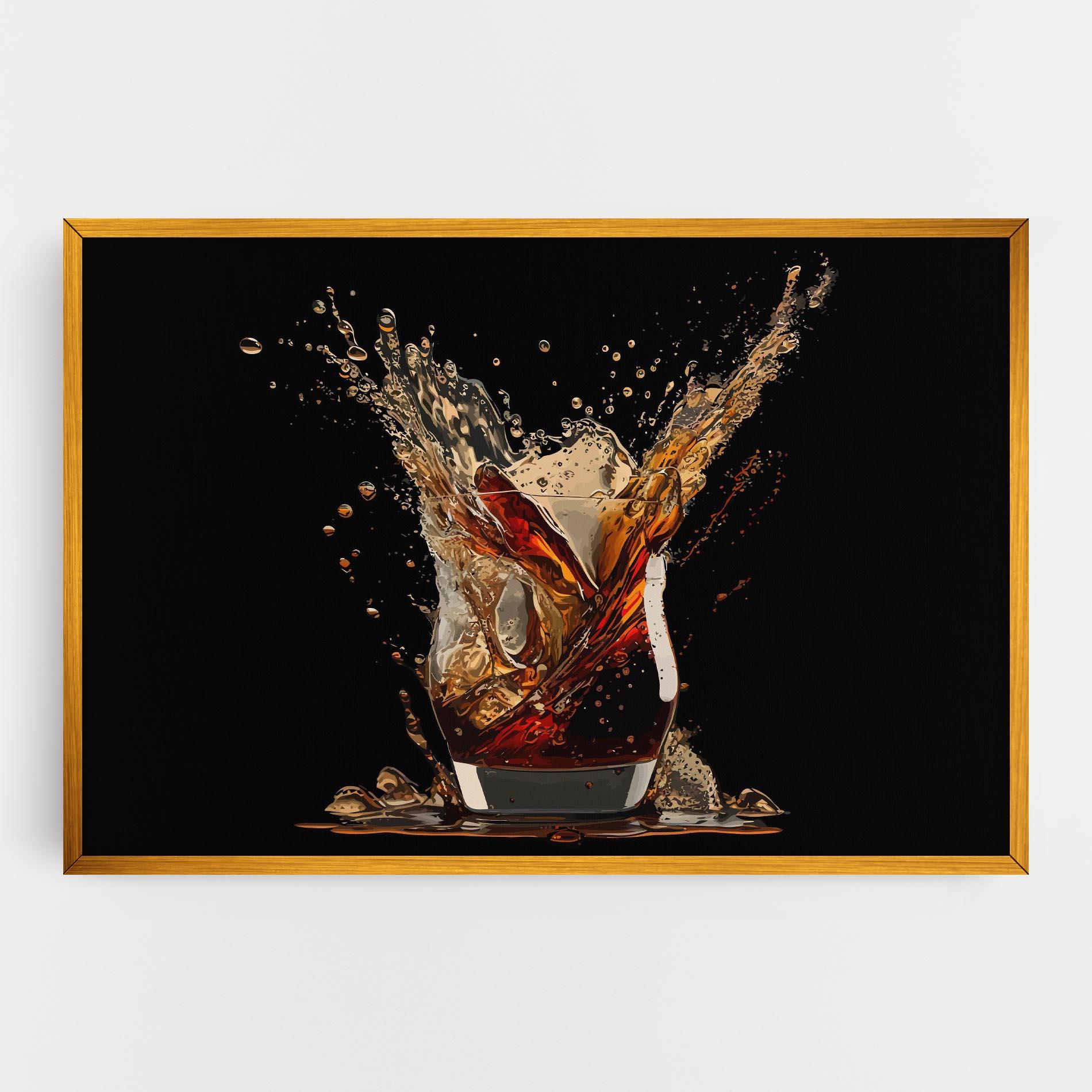 Картина на платно Cola Splash mockup 0