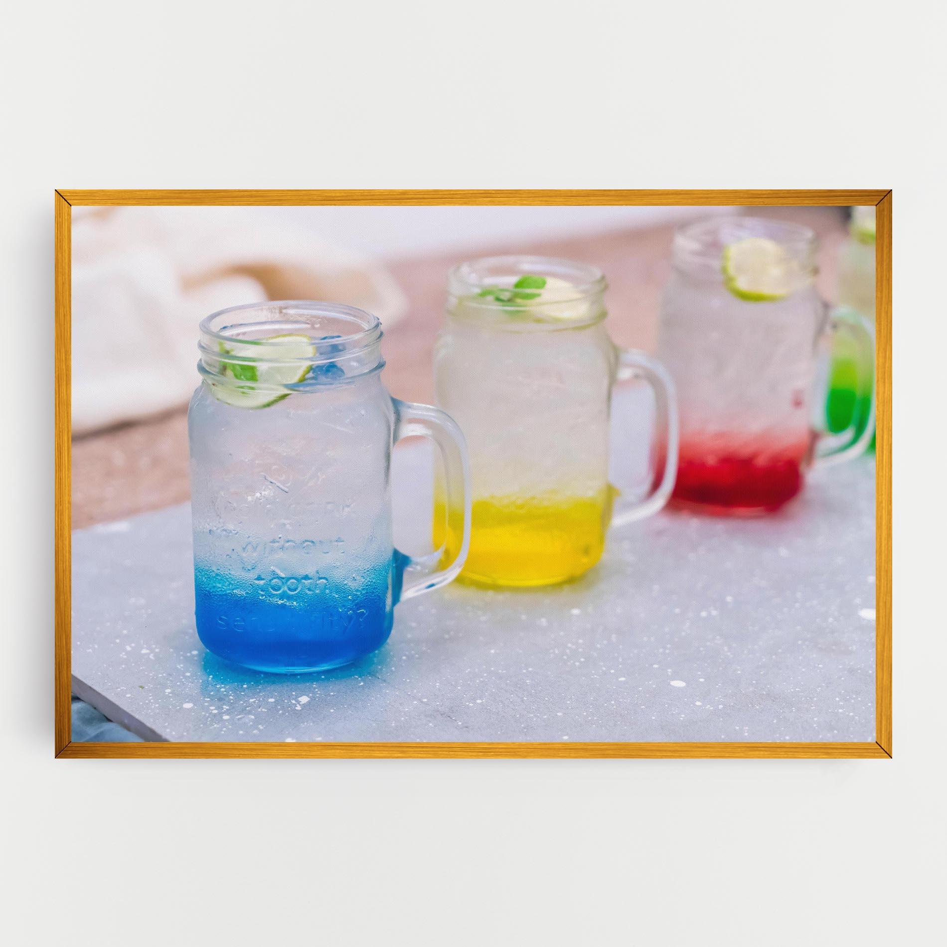 Картина на платно Colorful Italian Soda mockup 0