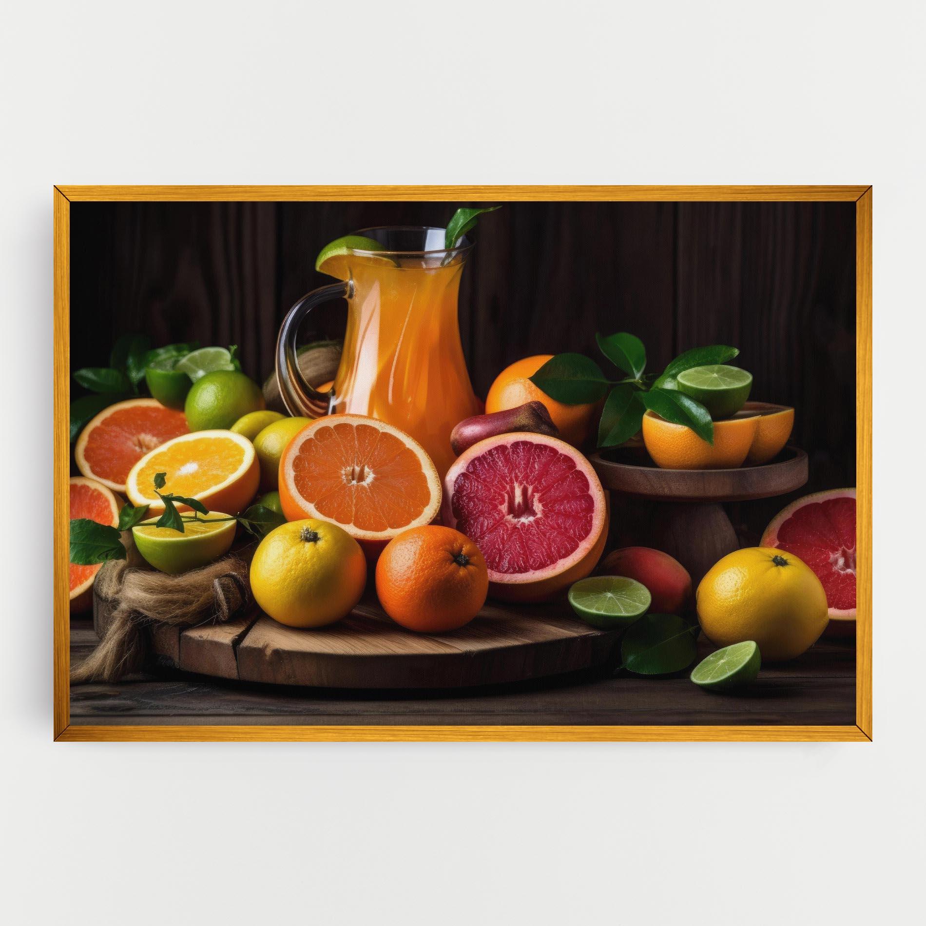 Картина на платно Glass Of Orange Juice mockup 0