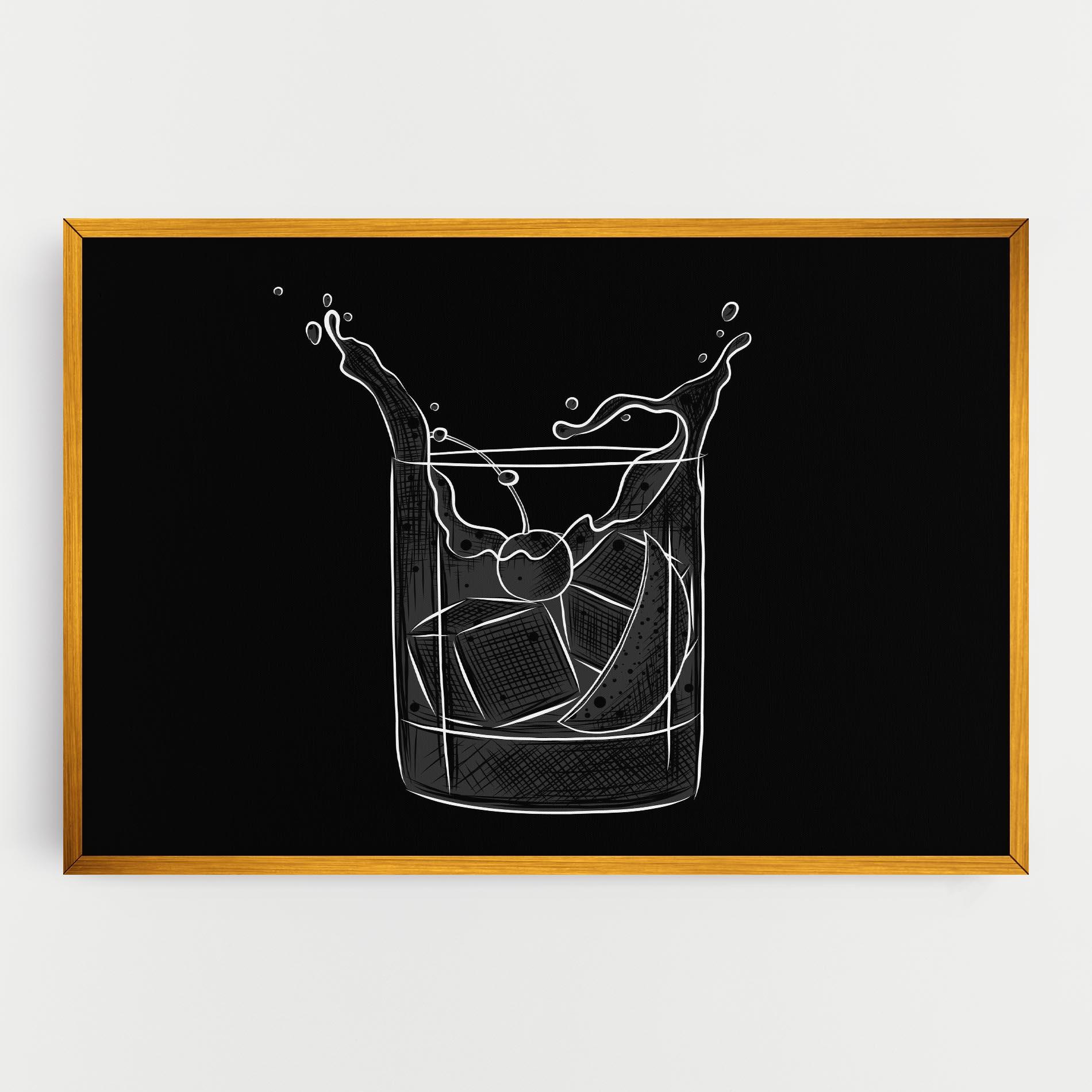 Картина на платно Lime Drink mockup 0