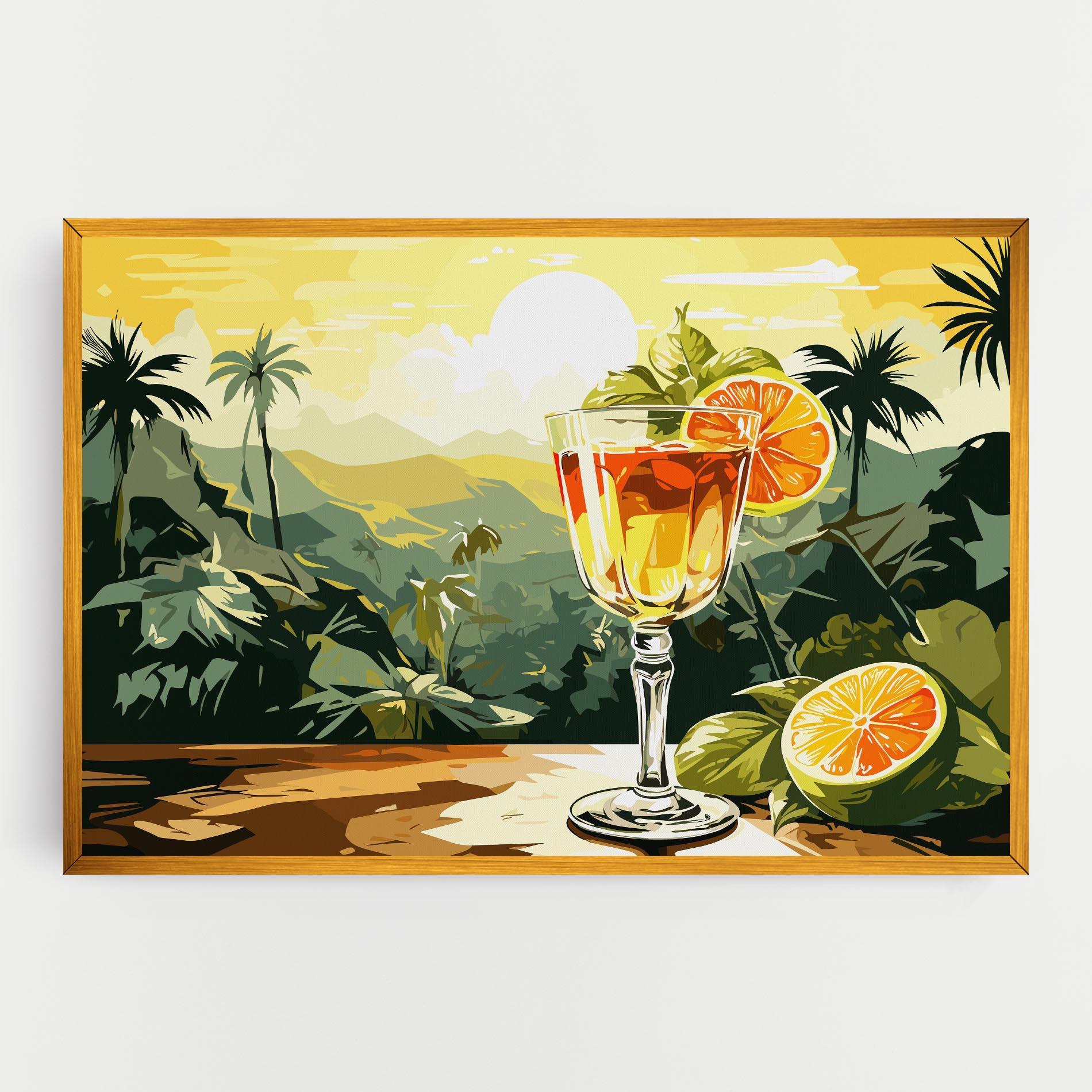 Картина на платно Orange Drink mockup 0