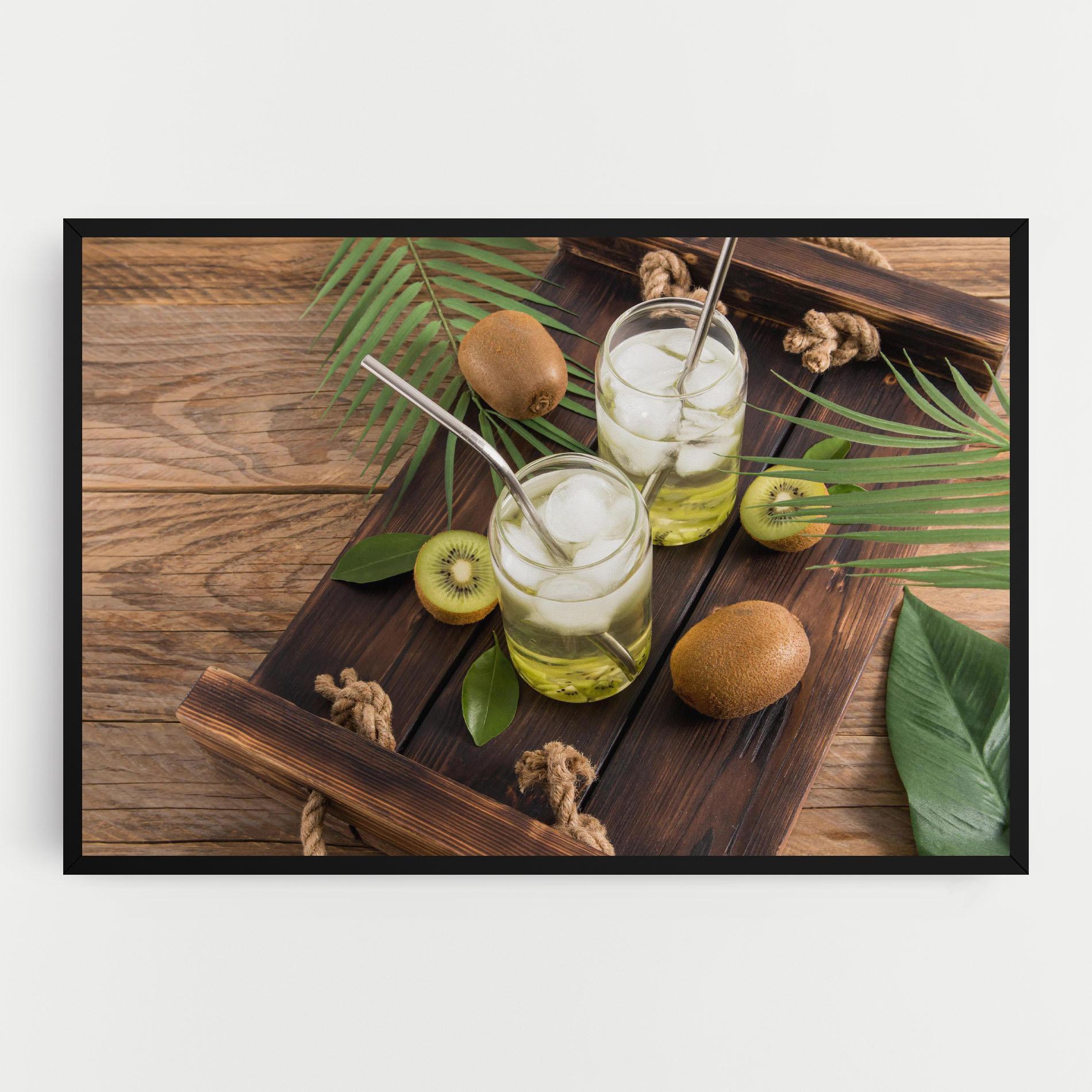 Картина на платно Kiwi Drinks mockup 0