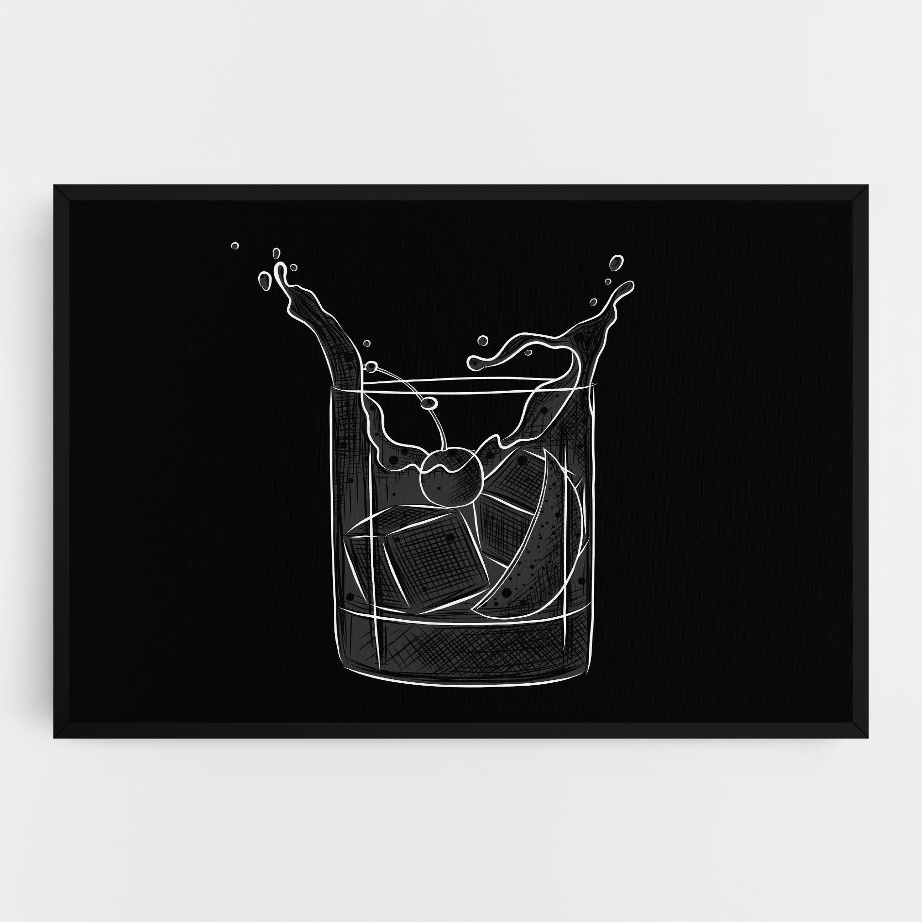 Картина на платно Lime Drink mockup 0